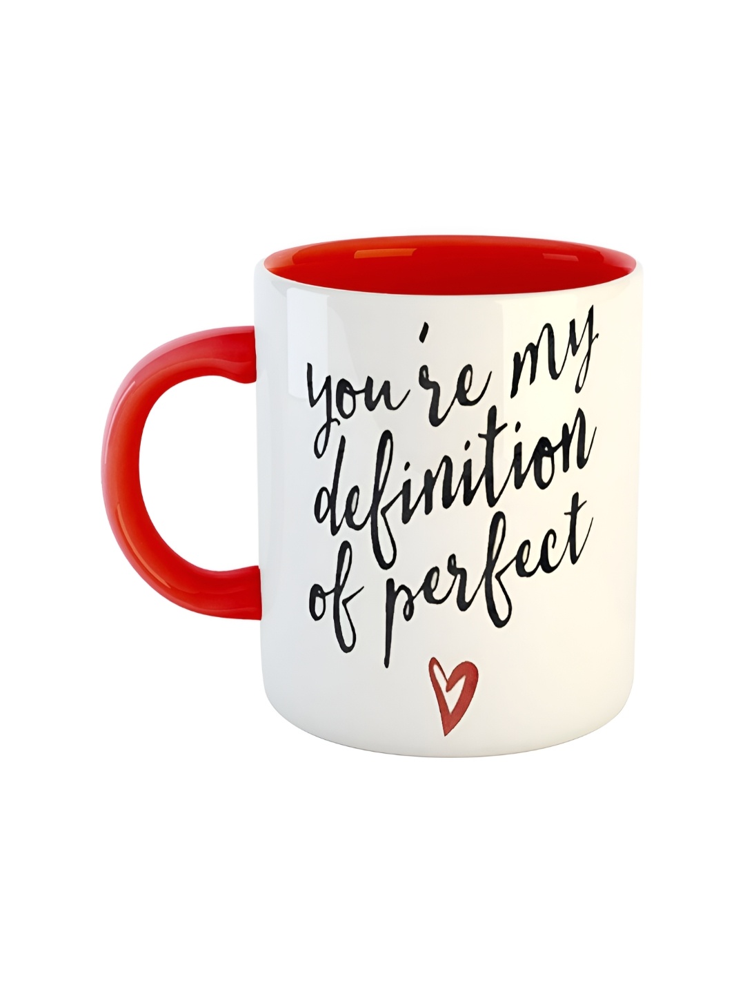 

ARTBUG Red & White Printed Ceramic Glossy Mug 350 ml