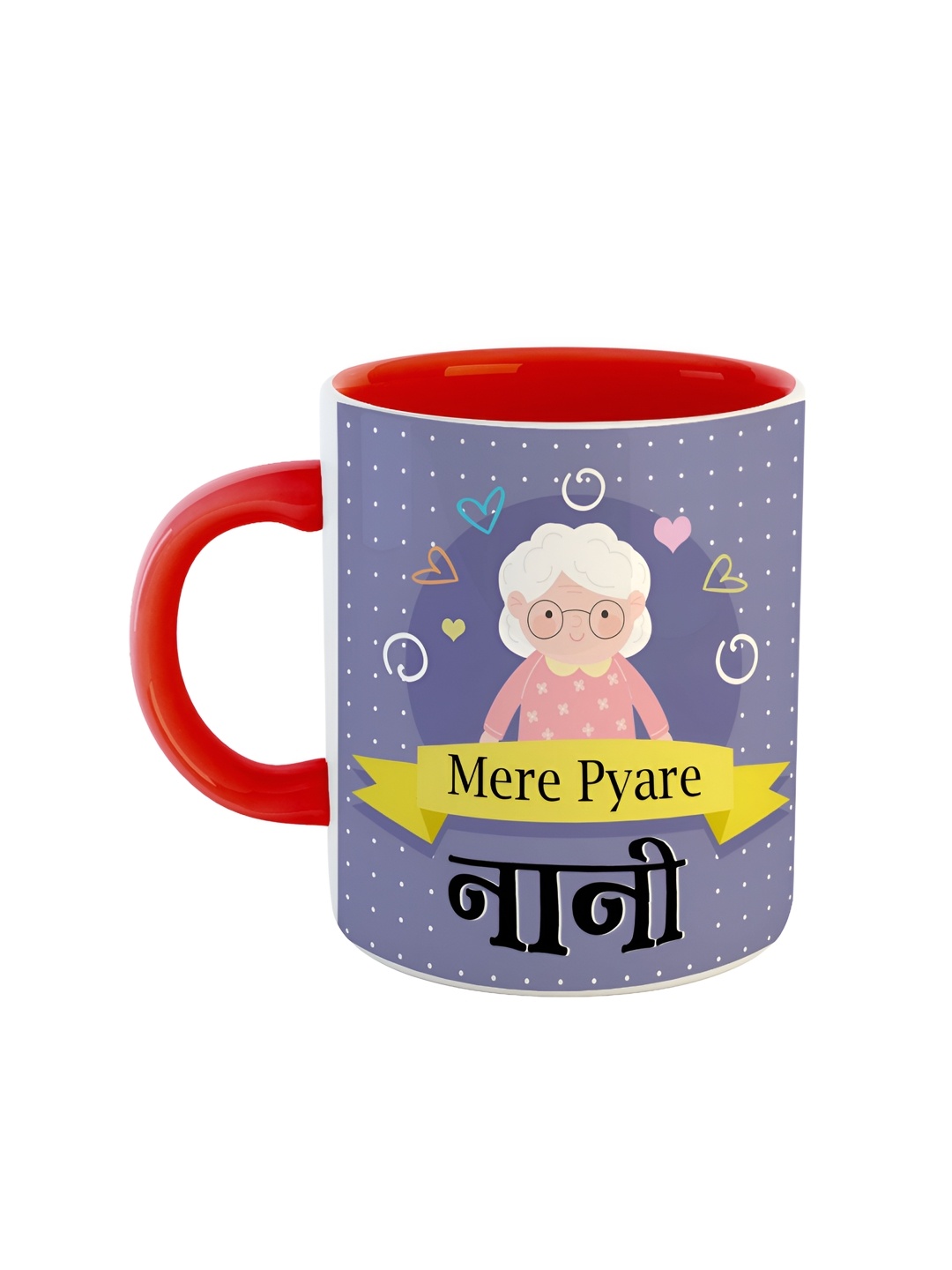 

ARTBUG Red Printed Ceramic Glossy Mug