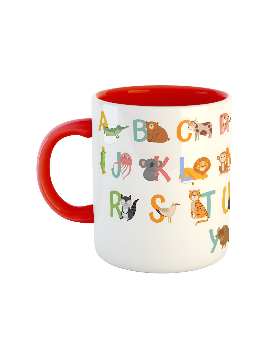 

ARTBUG Red Printed Ceramic Glossy Mug