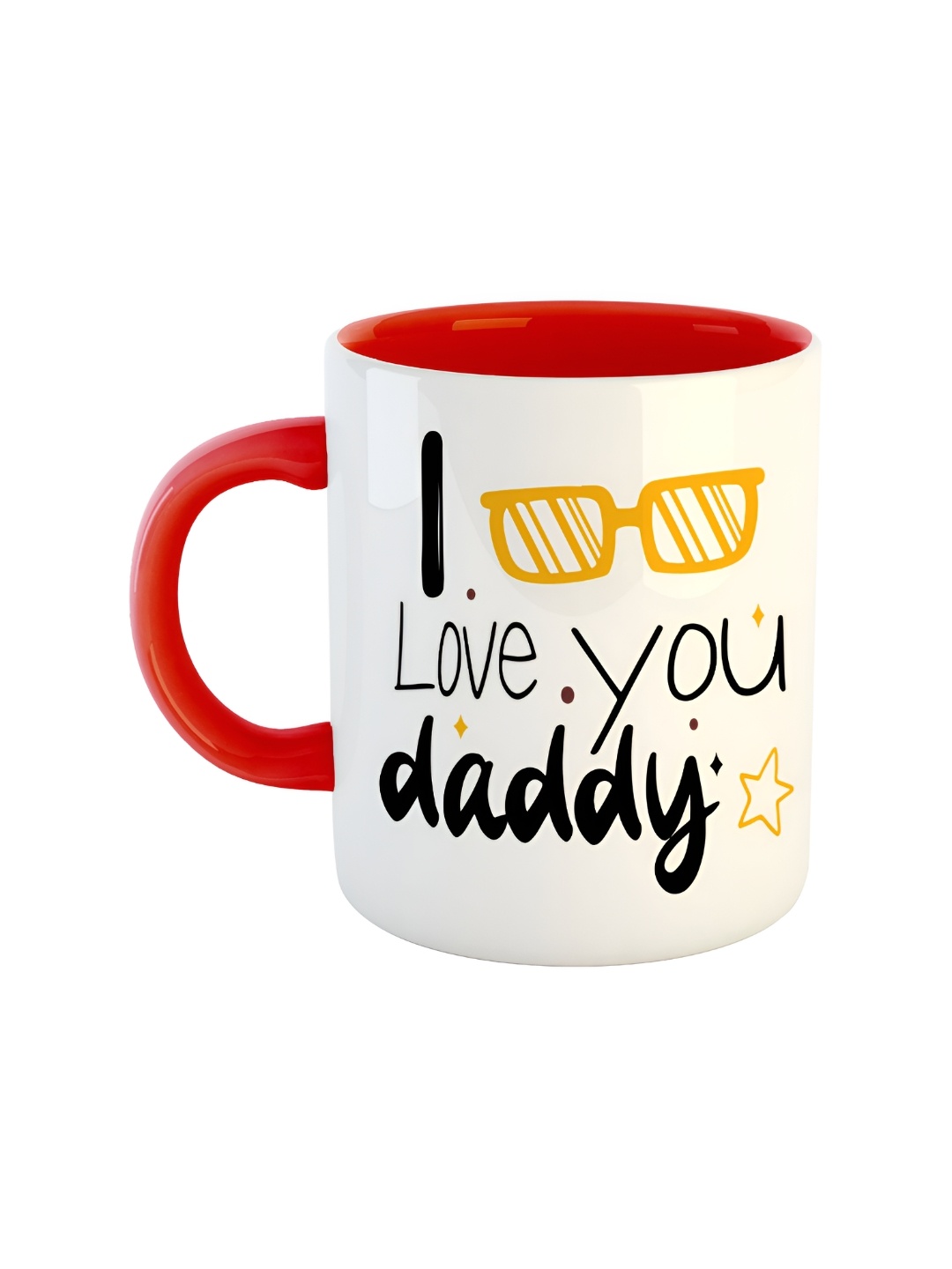 

ARTBUG Red Printed Ceramic Glossy Mug