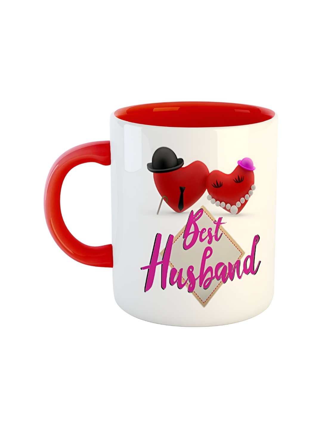 

ARTBUG Red Printed Ceramic Glossy Mug