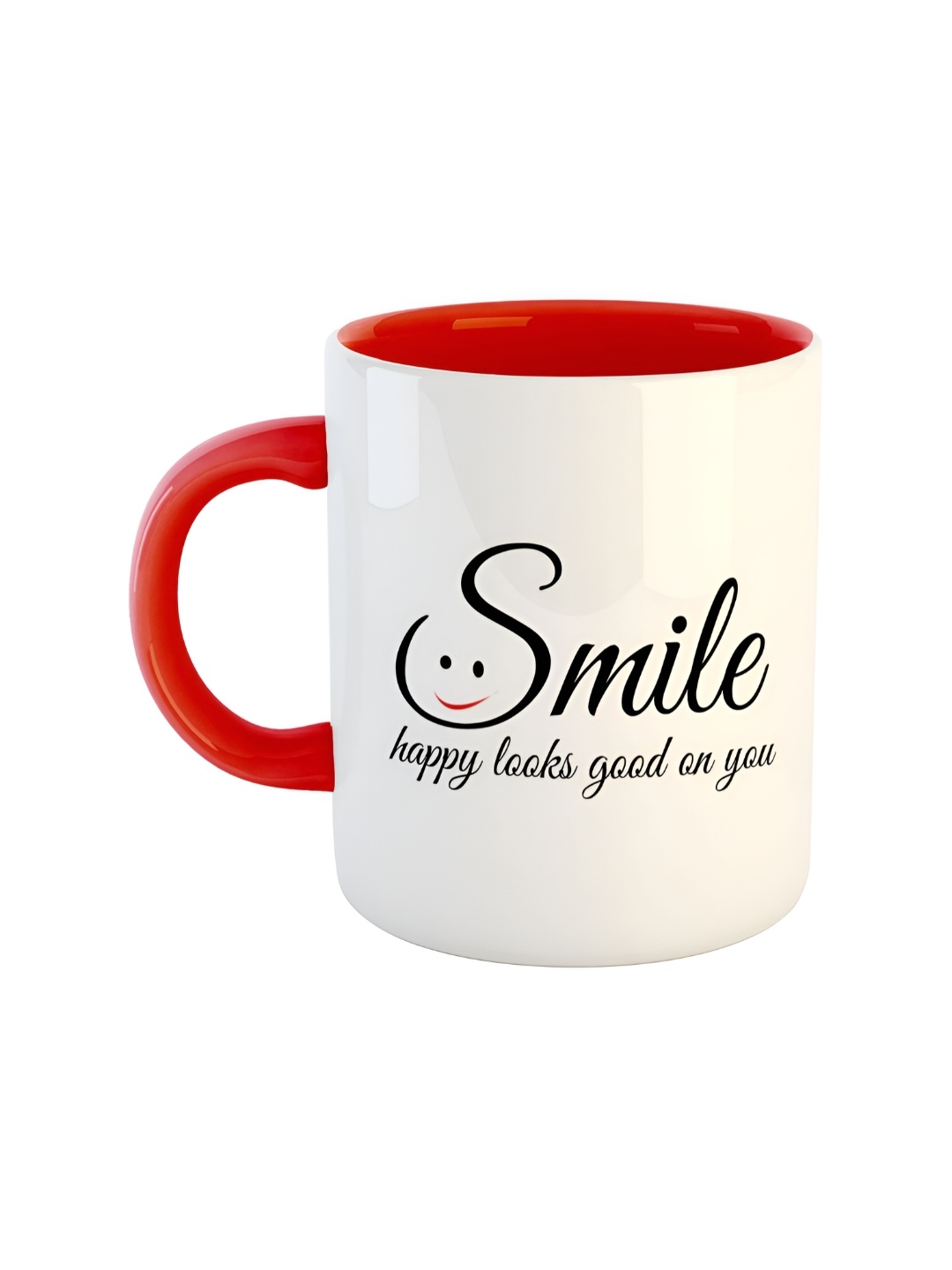 ARTBUG Red Printed Ceramic Glossy Mug 350 ml