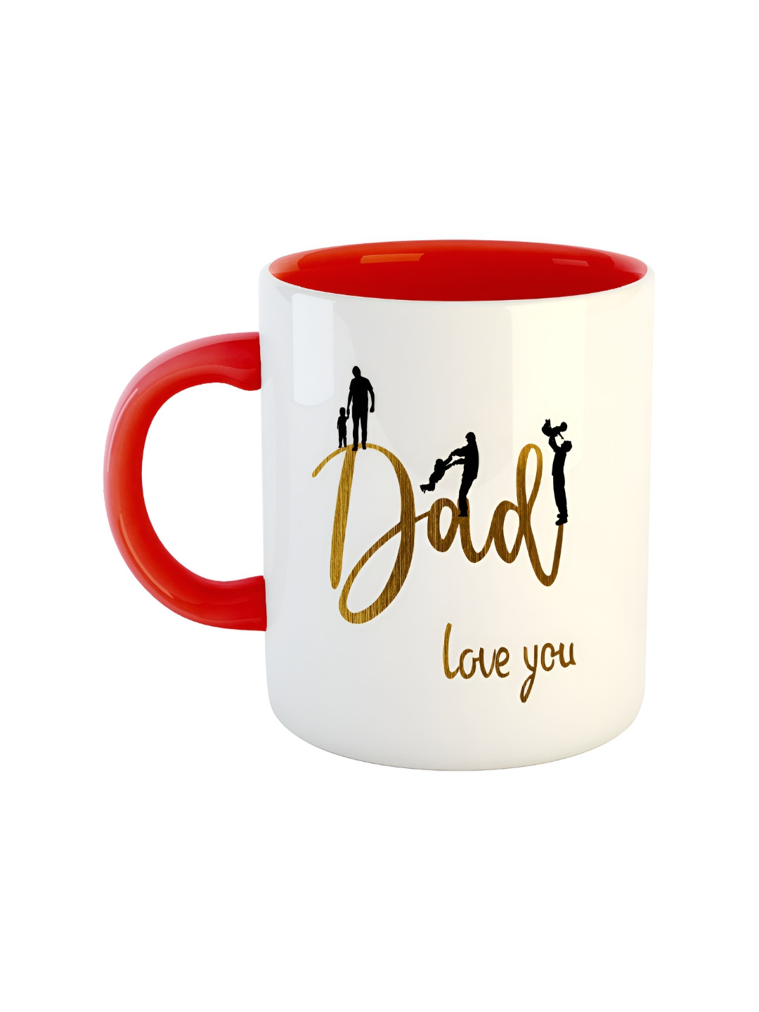 

ARTBUG Red Printed Ceramic Glossy Mug