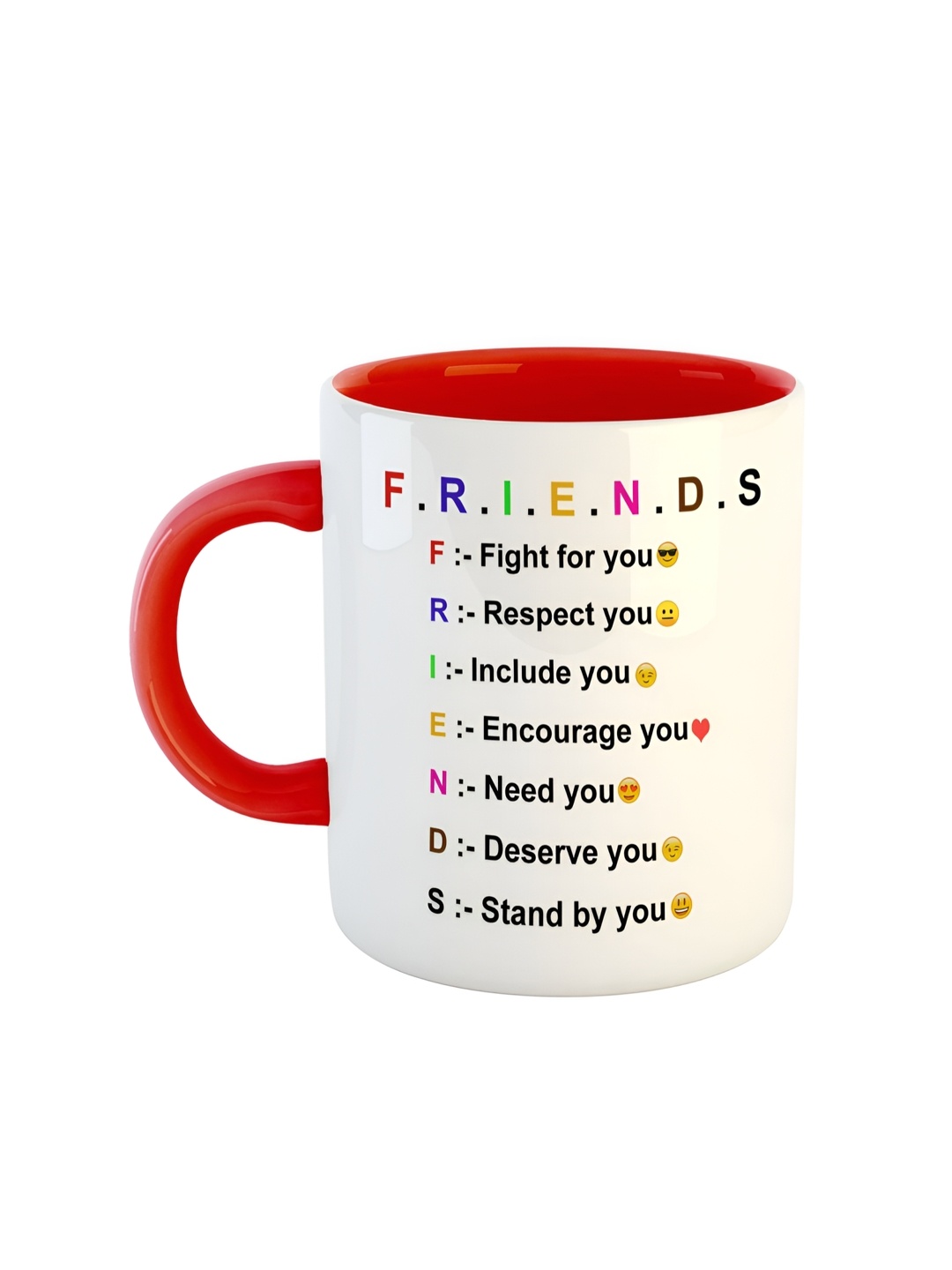 

ARTBUG Red Printed Ceramic Glossy Mug