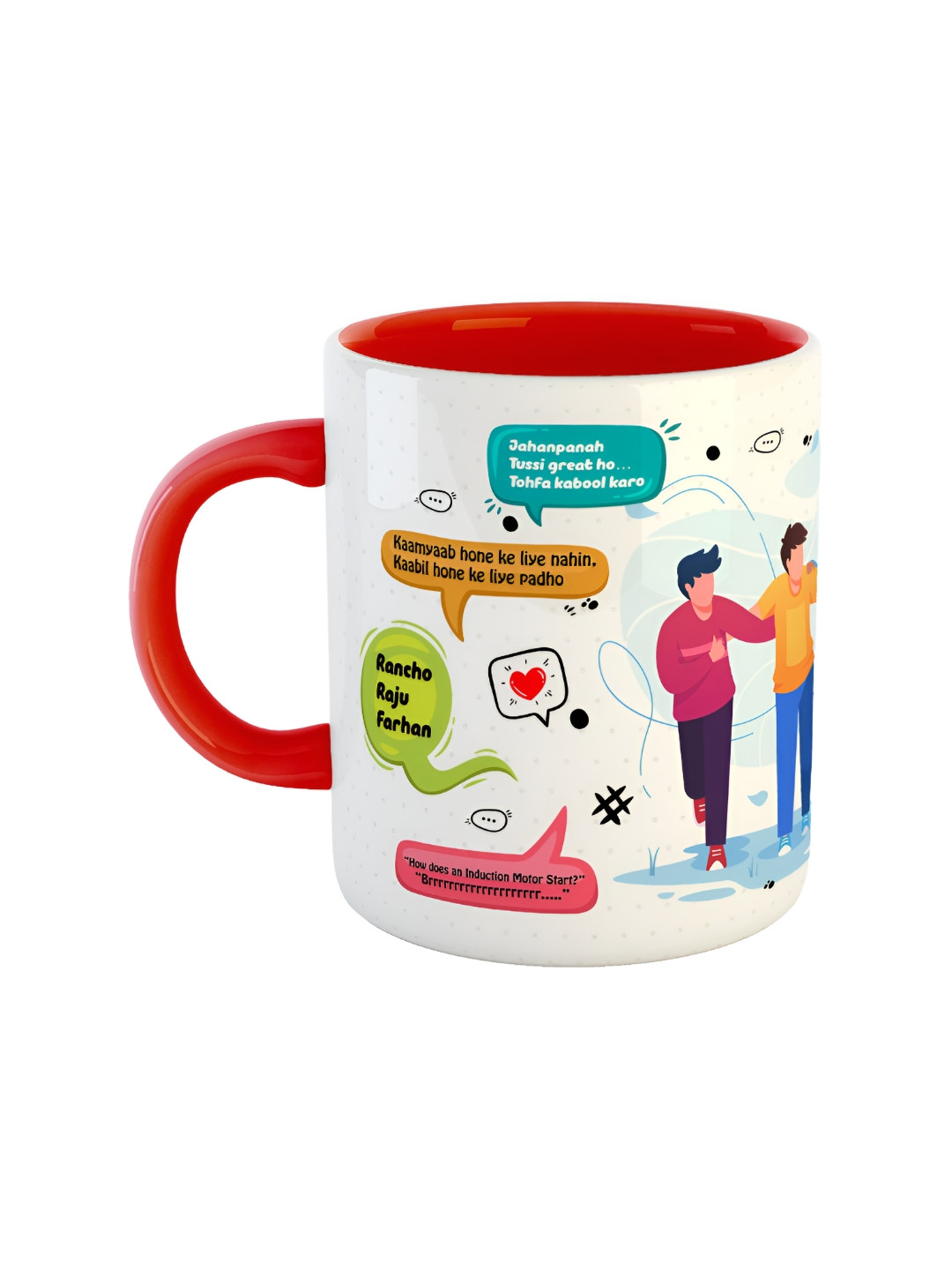 

ARTBUG Red Printed Ceramic Glossy Mug