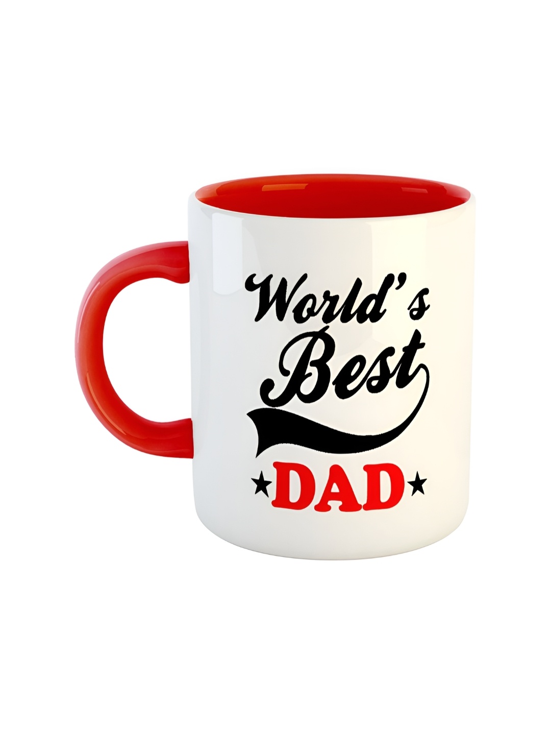 

ARTBUG Red & White Printed Ceramic Glossy Mug 350ml