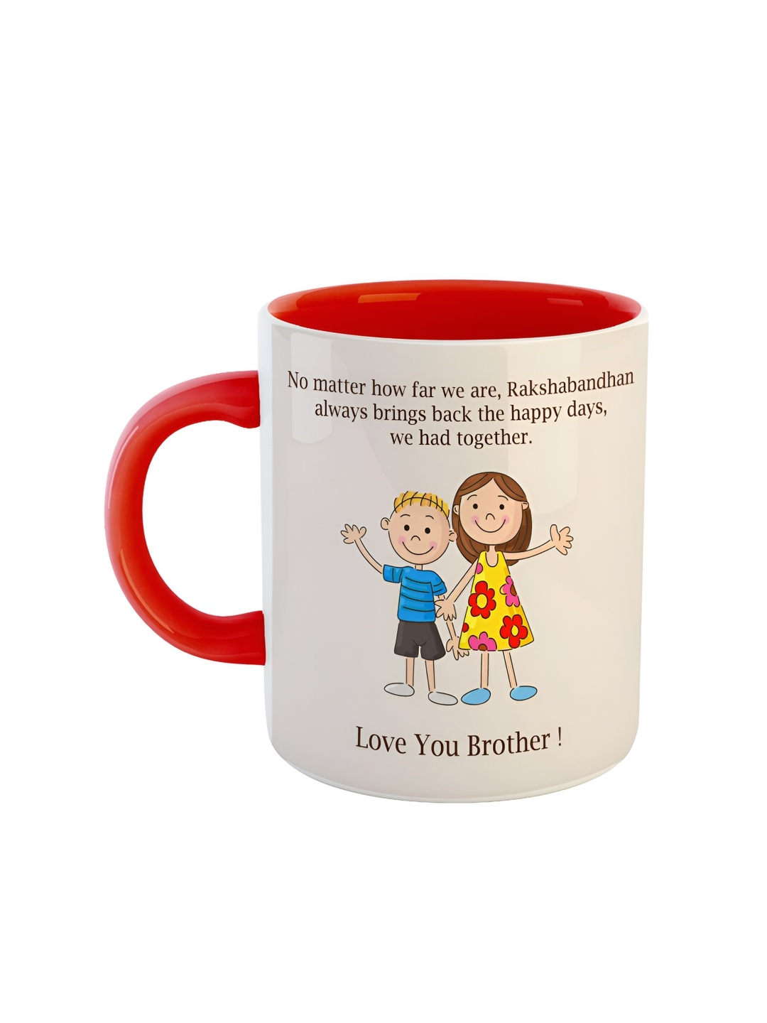 

ARTBUG Red Printed Ceramic Glossy Mug 350 ml
