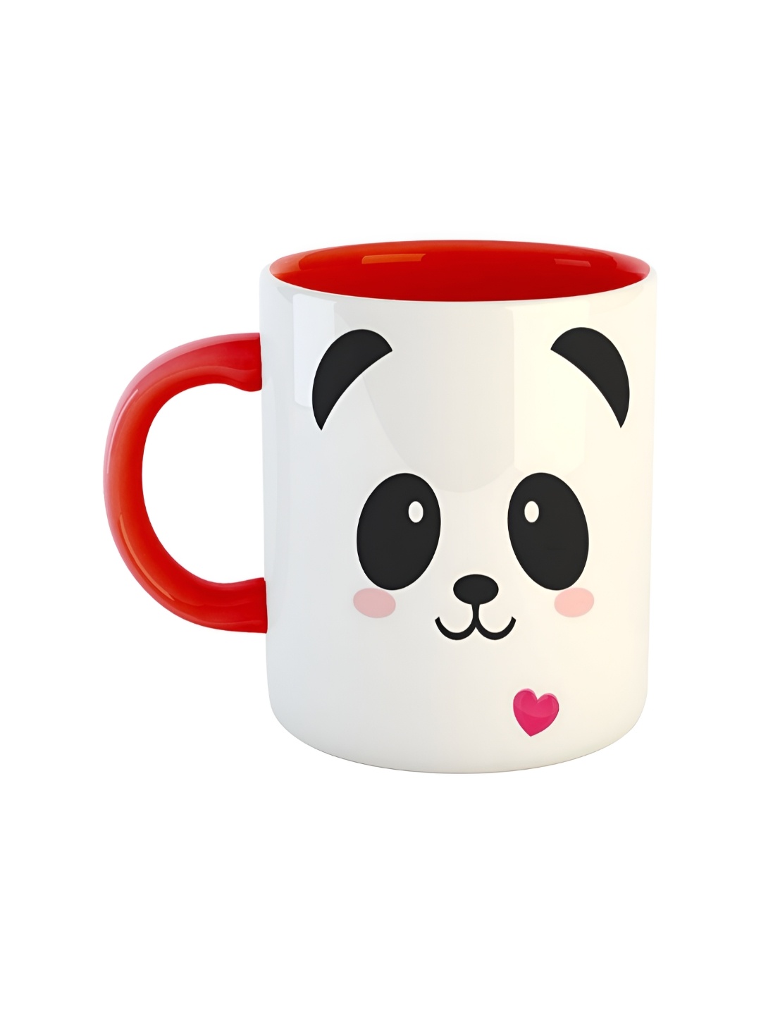 

ARTBUG Red & White Printed Ceramic Glossy Mug 350 ml