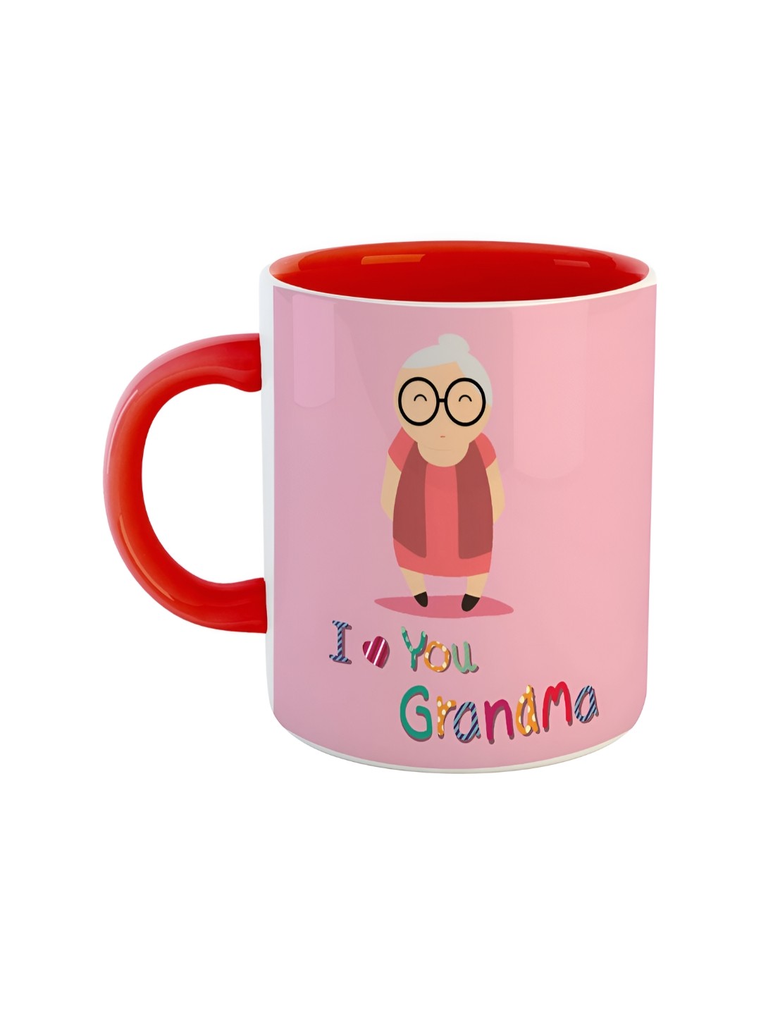

ARTBUG Red Printed Ceramic Glossy Mug