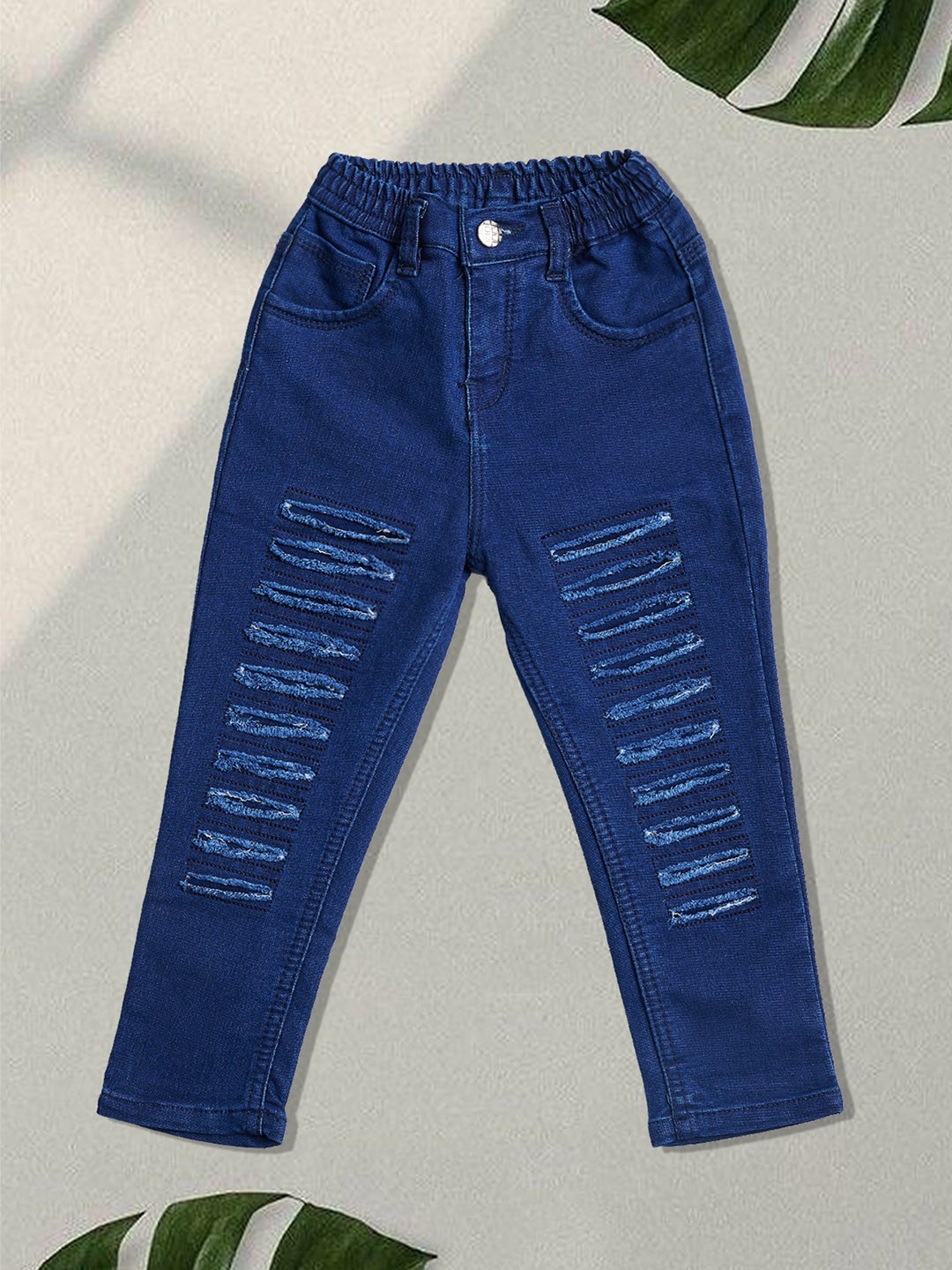 

F2M Boys Slim Fit High-Rise Jogger, Navy blue
