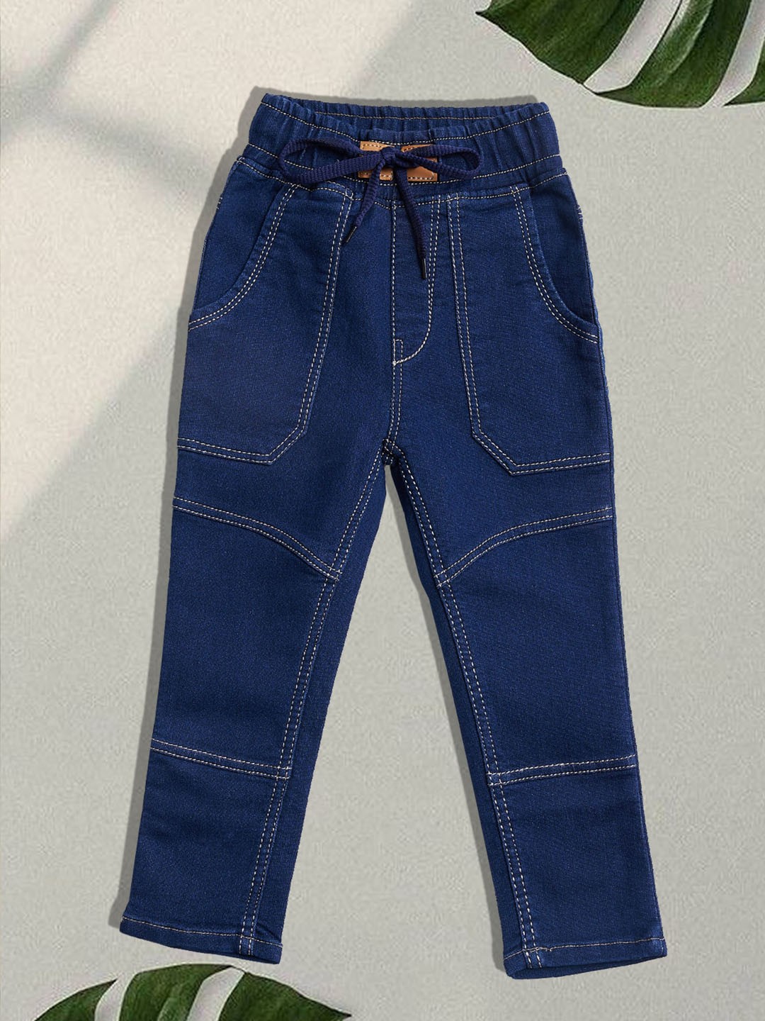 

F2M Girls Slim Fit High-Rise Clean Look Denim Jeans, Blue