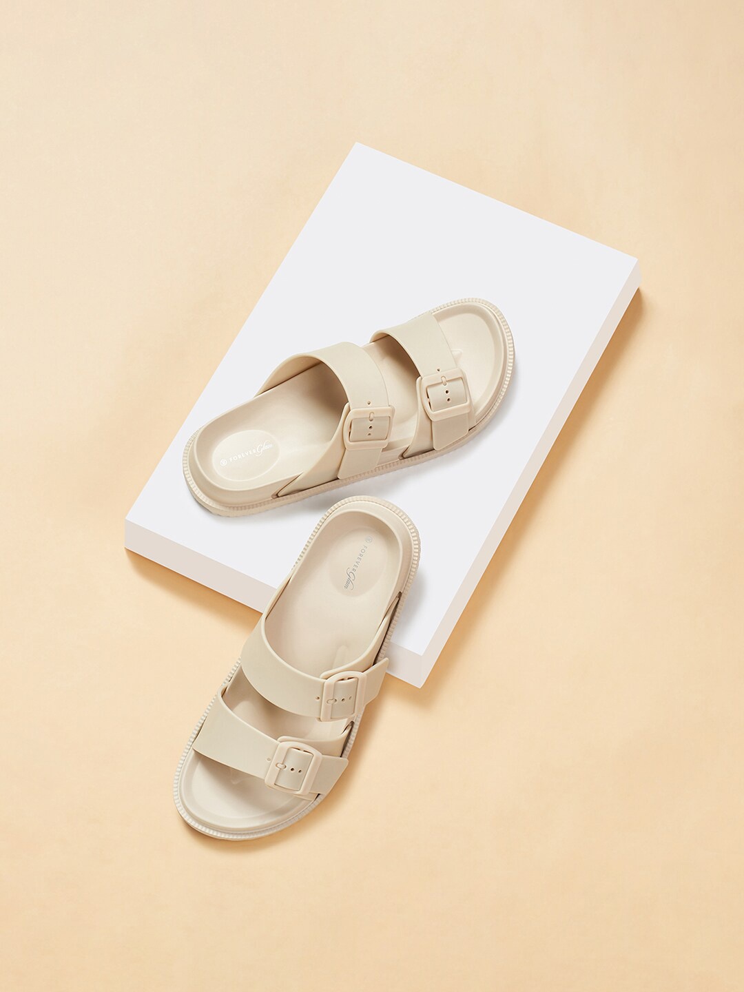 

Forever Glam by Pantaloons Women Sliders, Off white