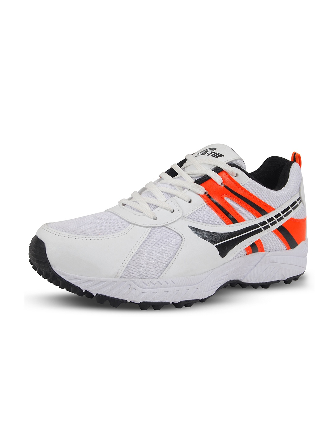 

BTUF Kids Round Toe Super Grip EVA Cricket Shoes, Orange