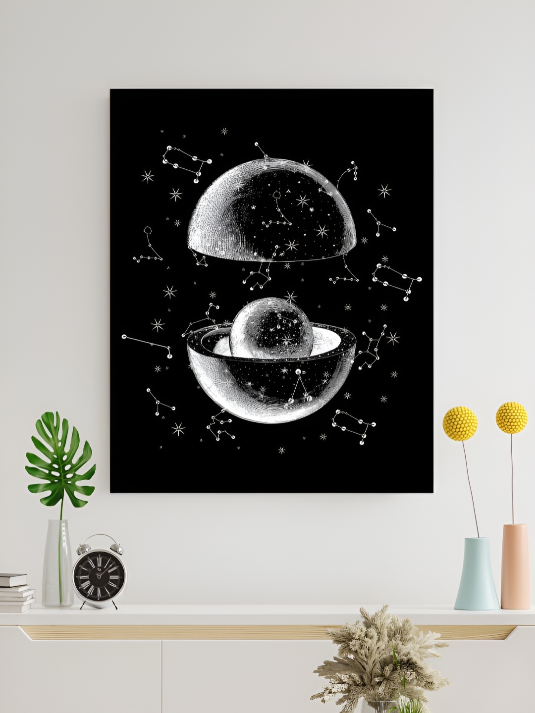 

The Decor Lane Black & White Abstract Canvas Wall Art