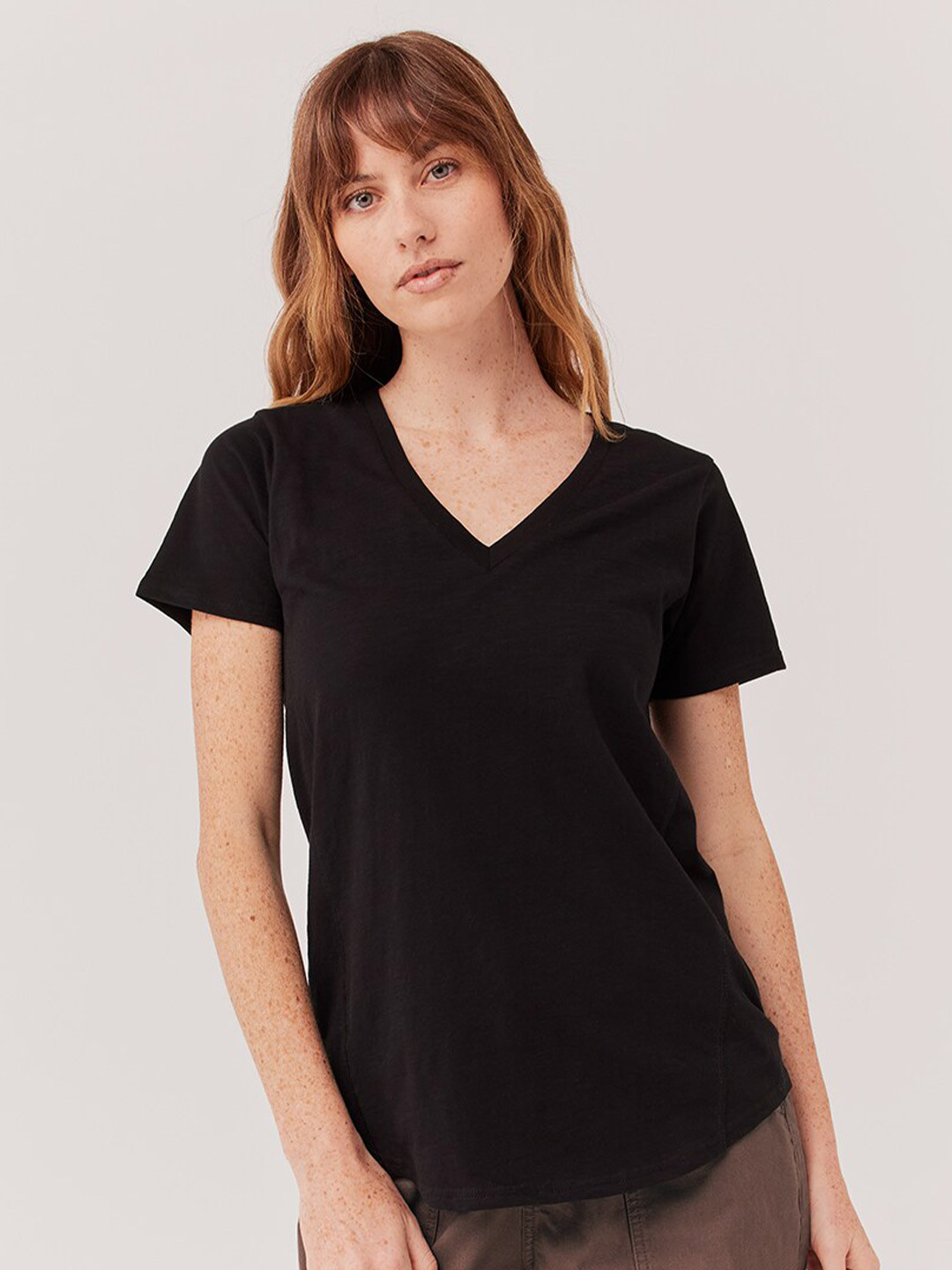 

COLOR CAPITAL Pack Of 2 V-Neck Top, Black