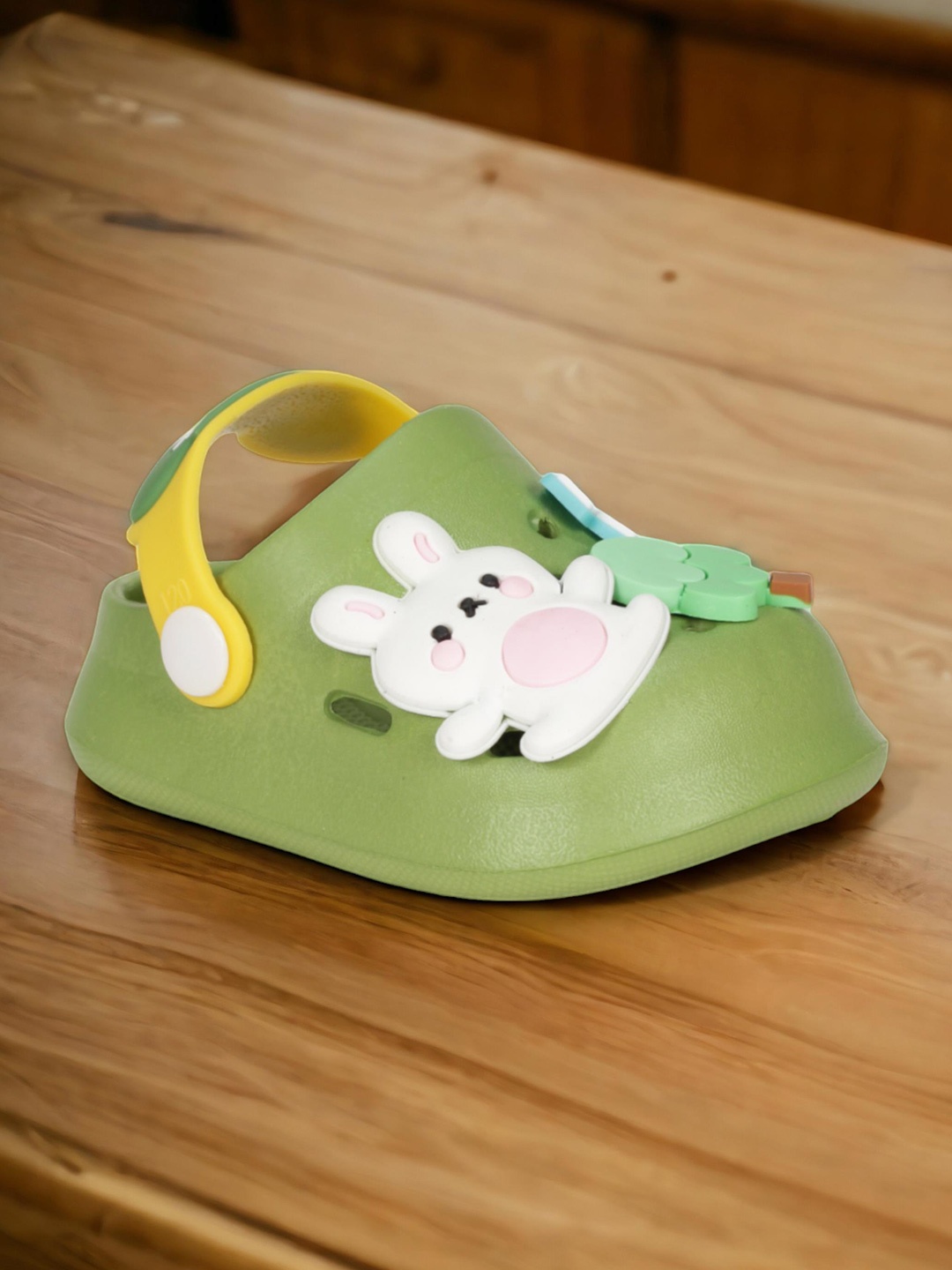 

Lil Lollipop Infants Self Design Anti-Slip Rubber Clogs, Green