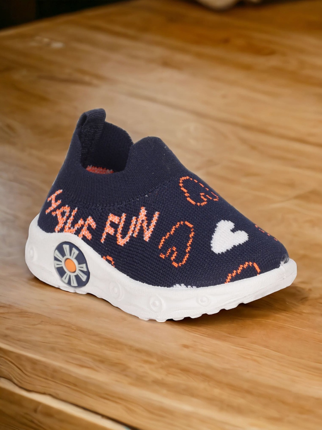 

Lil Lollipop Kids Printed Musical Slip-On Sneakers, Navy blue
