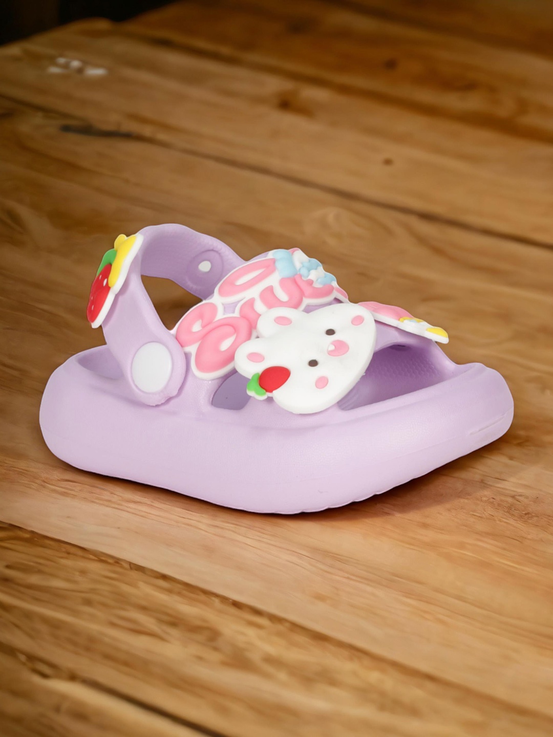 

Lil Lollipop Infants Self Design Anti-Slip Clogs, Mauve