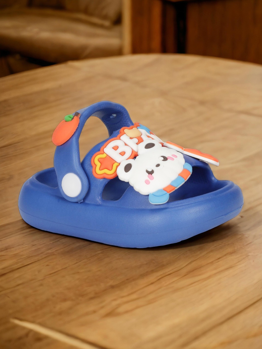 

Lil Lollipop Infants Self Design Anti-Slip Rubber Clogs, Navy blue