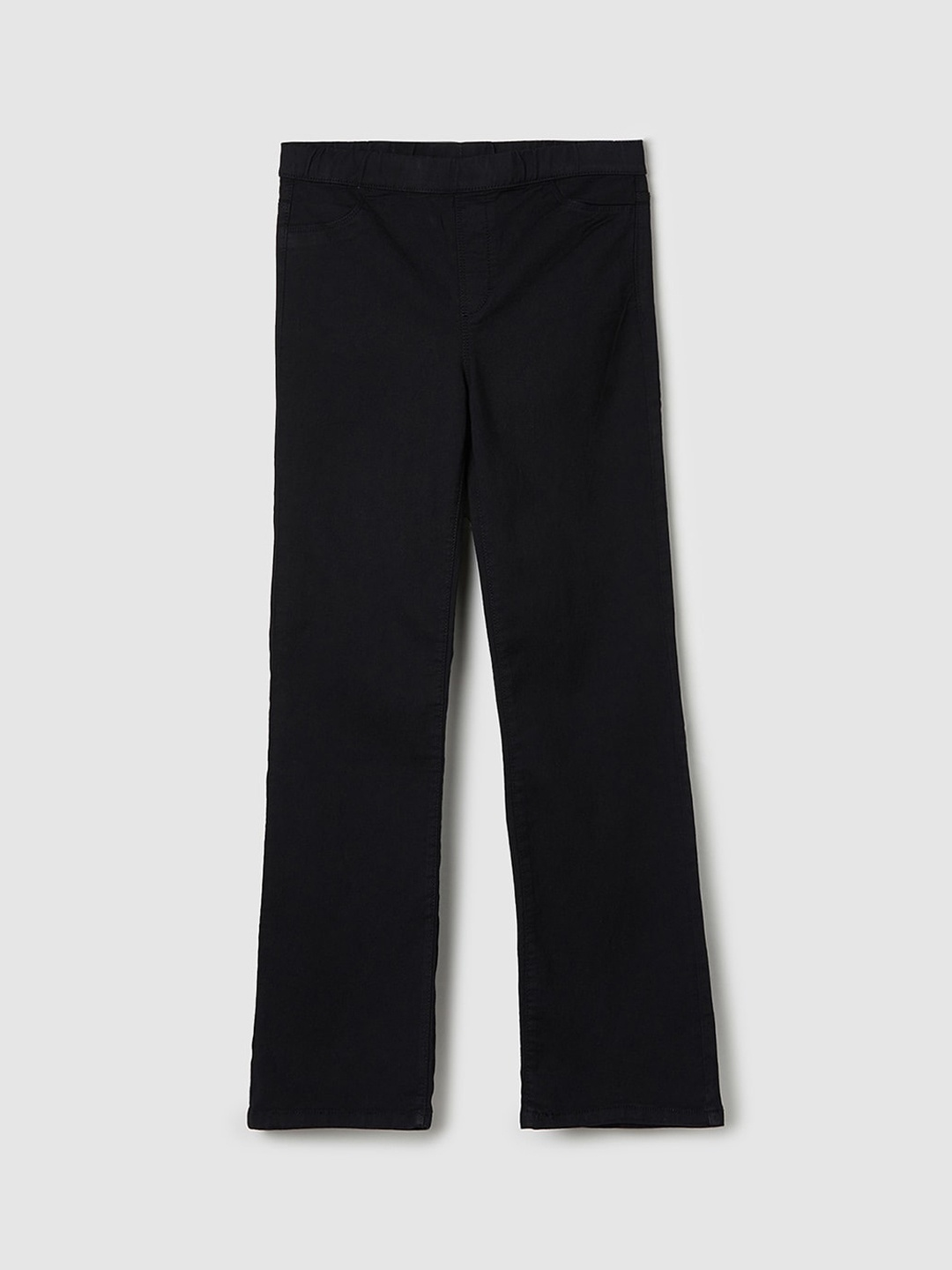 

max Girls Mid Rise Trousers, Black