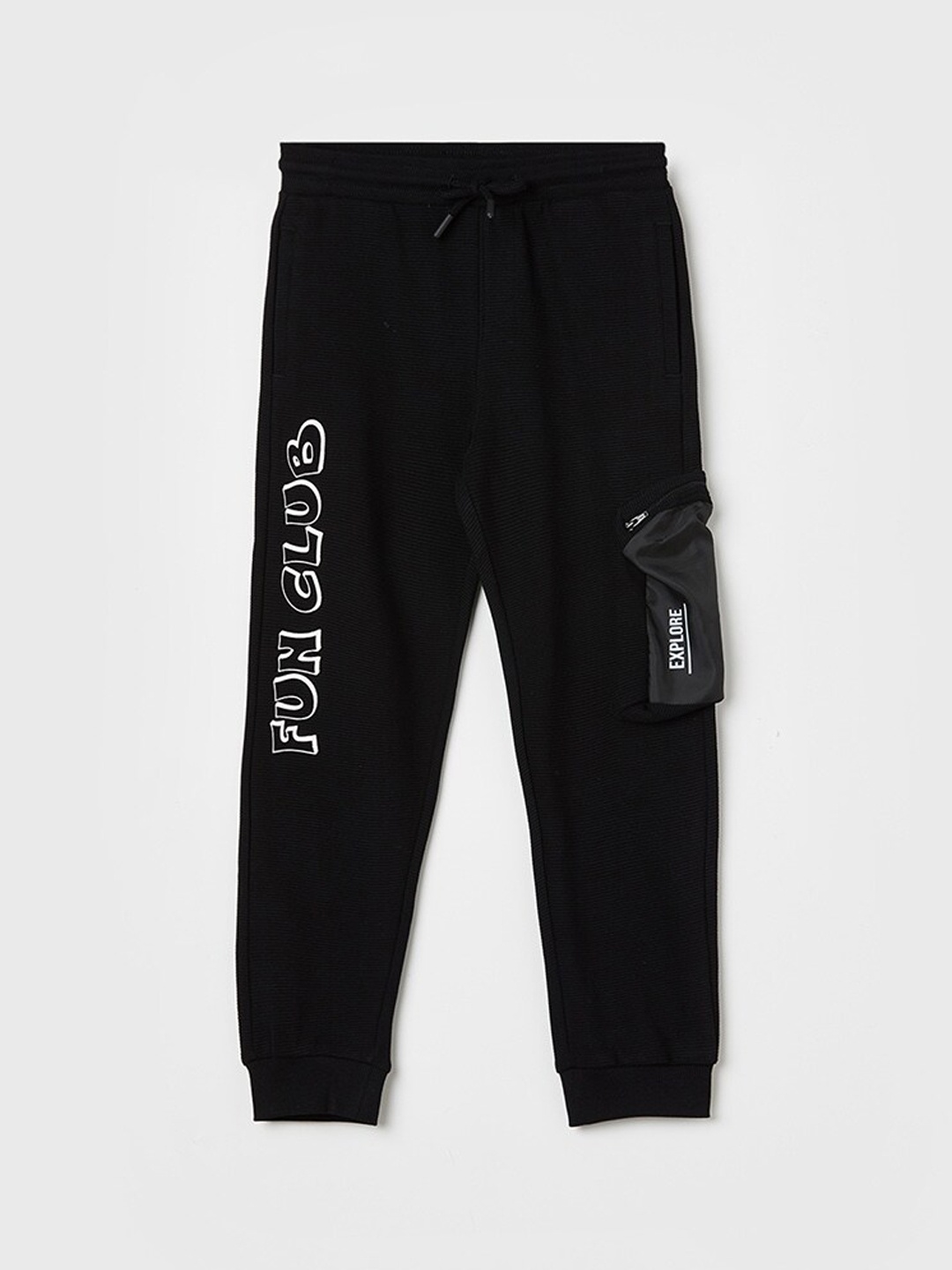 

Fame Forever by Lifestyle Boys Pure Cotton Joggers, Black