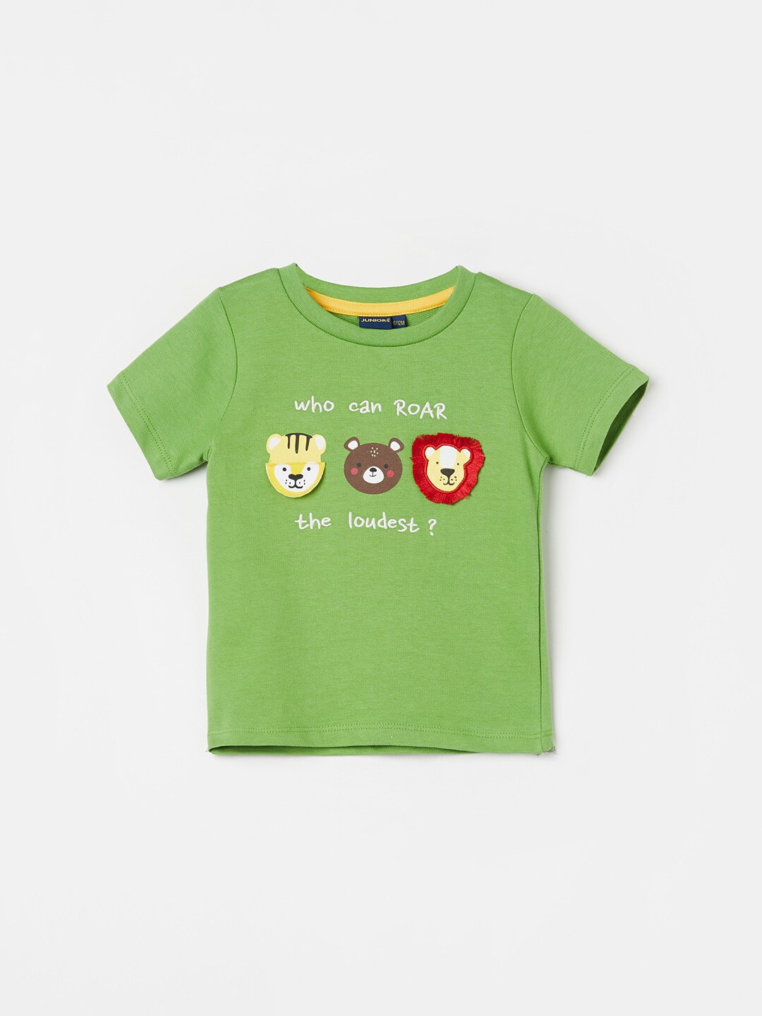 

Juniors by Lifestyle Infant Boys Graphic Printed Cotton T-shirt, Green