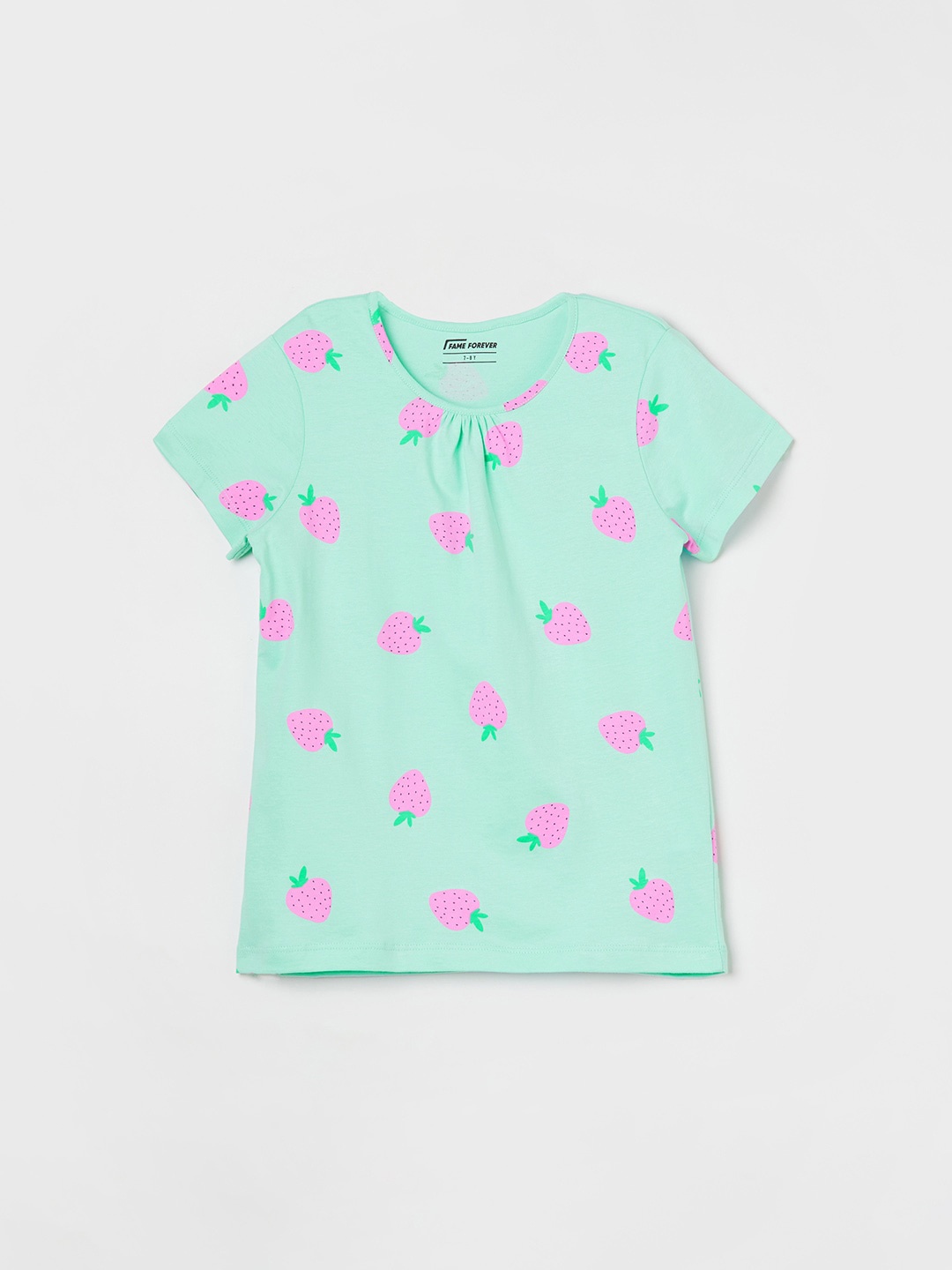 

Fame Forever by Lifestyle Girls Printed T-shirt, Green