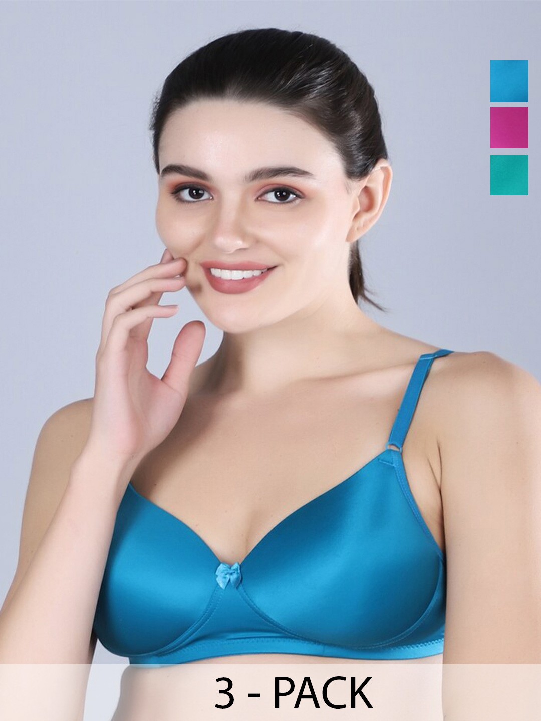 

Sonalvu Bra Full Coverage Lightly Padded, Blue