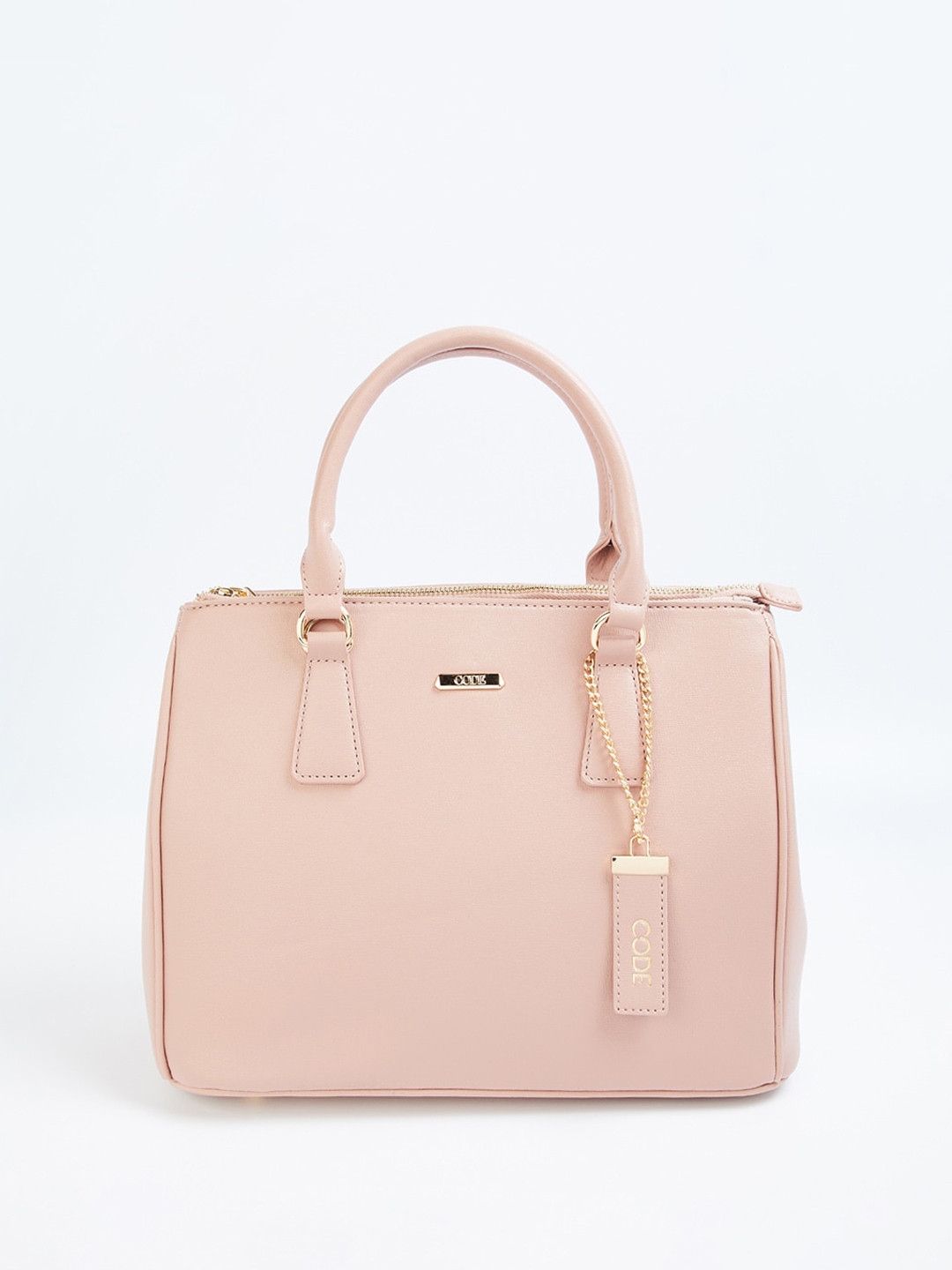 

CODE by Lifestyle Textured Structured Handheld Bag, Pink