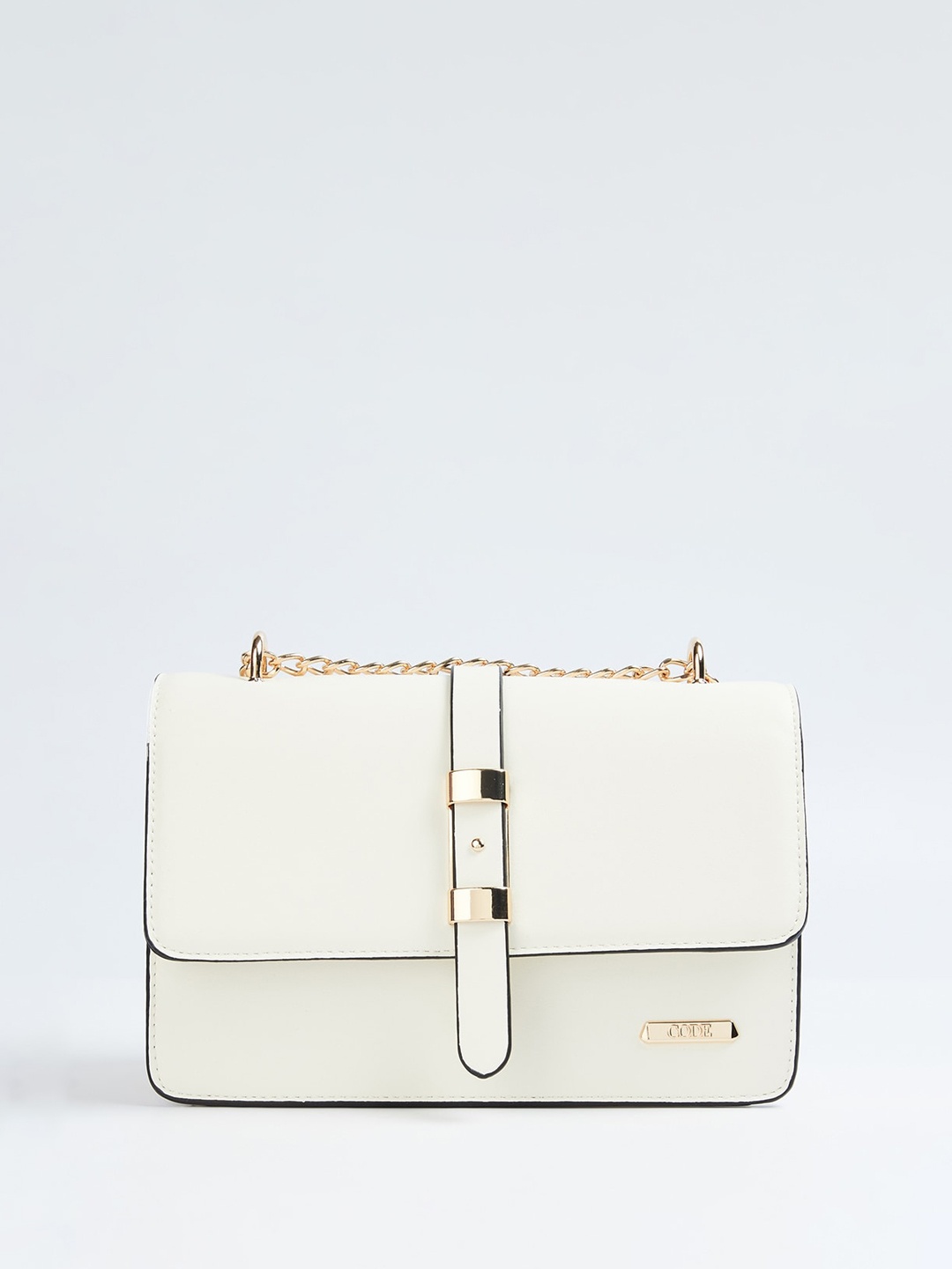 

CODE by Lifestyle Structured Sling Bag, Off white