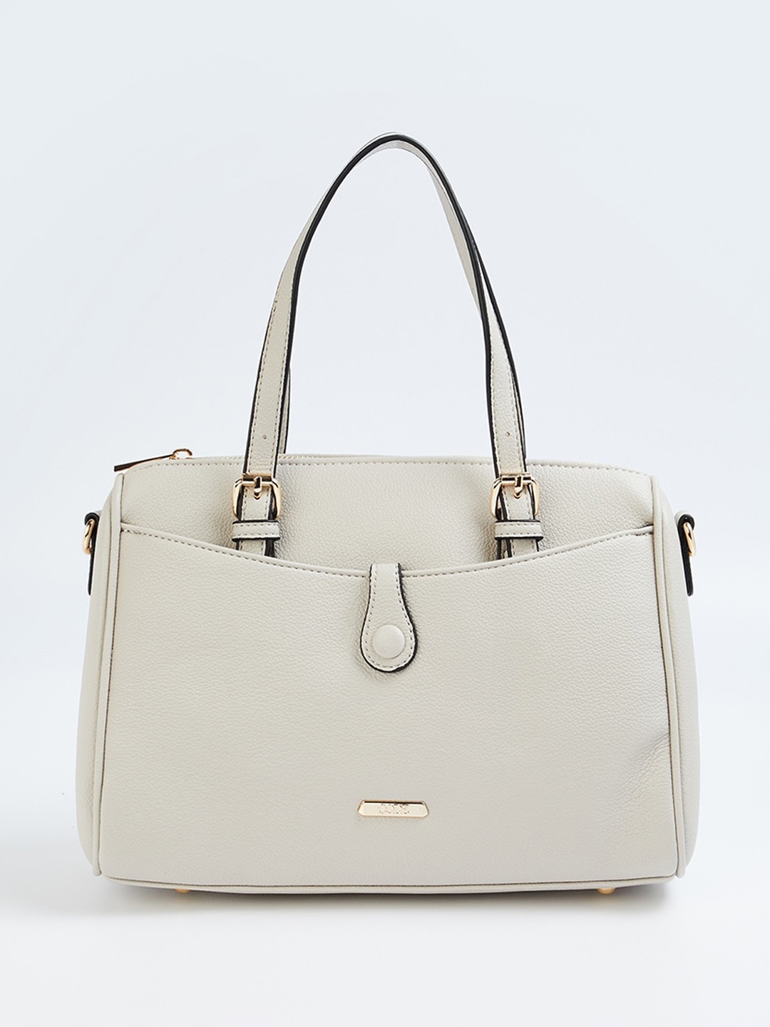 

CODE by Lifestyle Textured Structured Handheld Bag, Grey