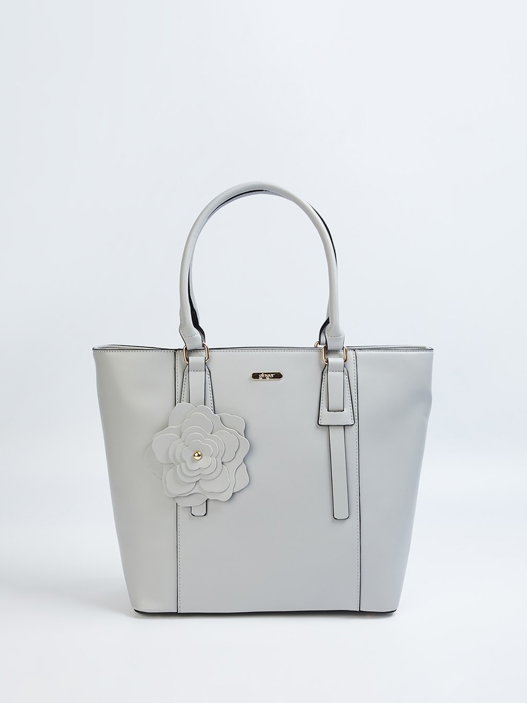 Ginger by Lifestyle Structured Handheld Bag, Grey