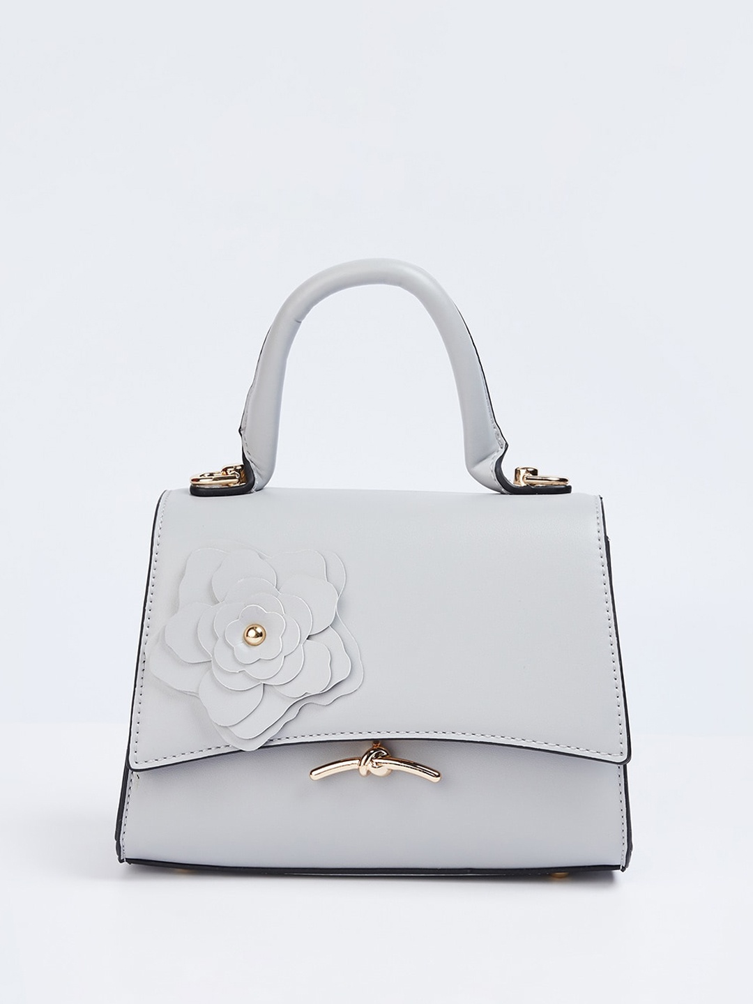 

Ginger by Lifestyle Self Design Structured Handheld Bag, Grey