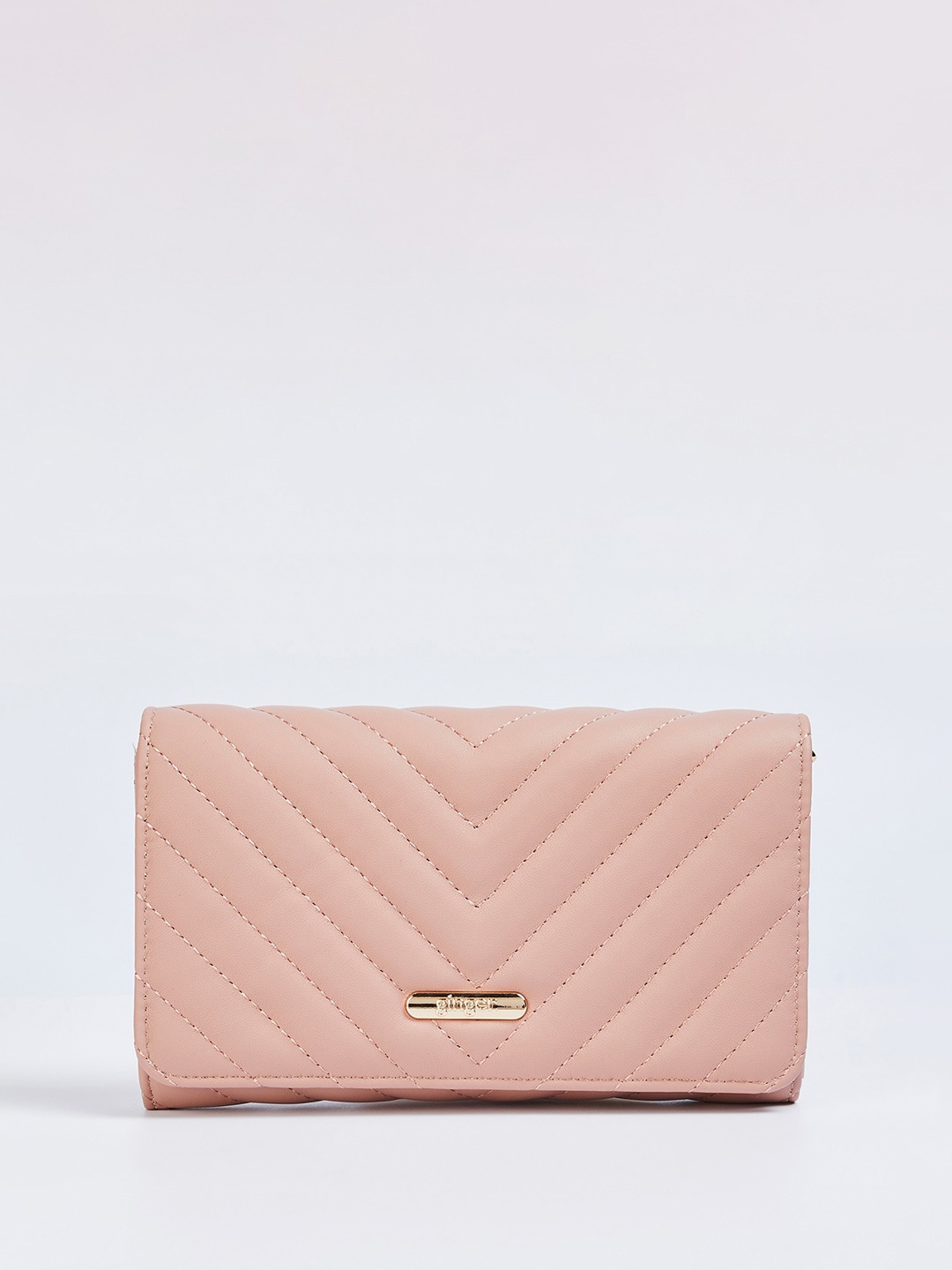 

Ginger by Lifestyle Textured Structured Sling Bag, Pink