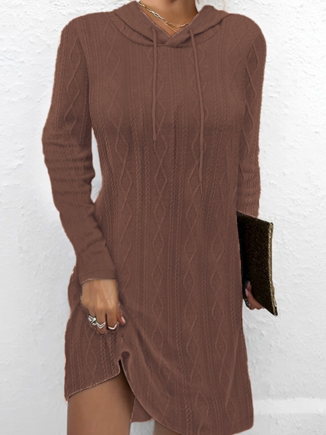 

Stylecast X KPOP Short Sleeves Midi Dress, Brown