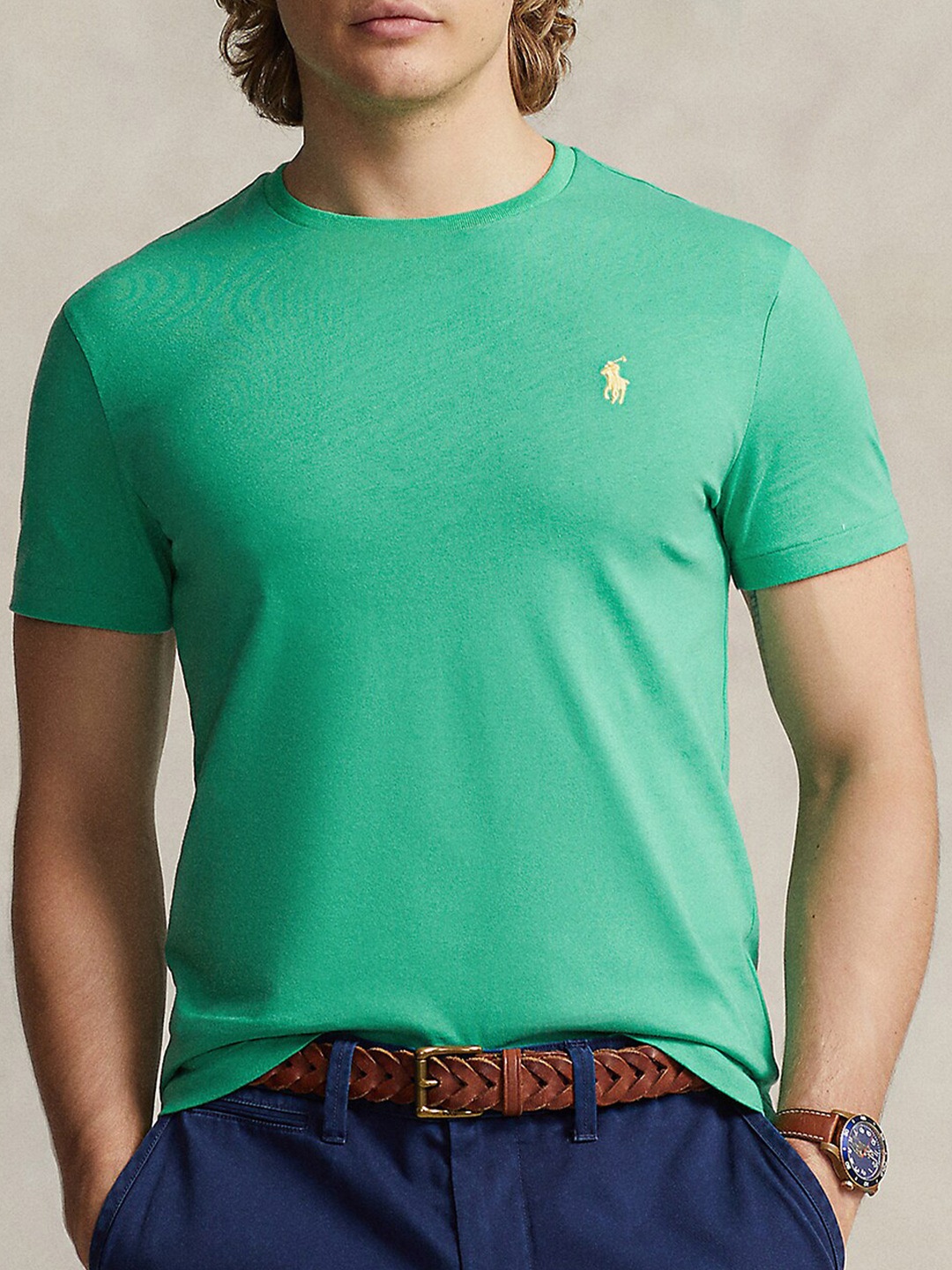 

Polo Ralph Lauren Round Neck Cotton T-Shirt, Green