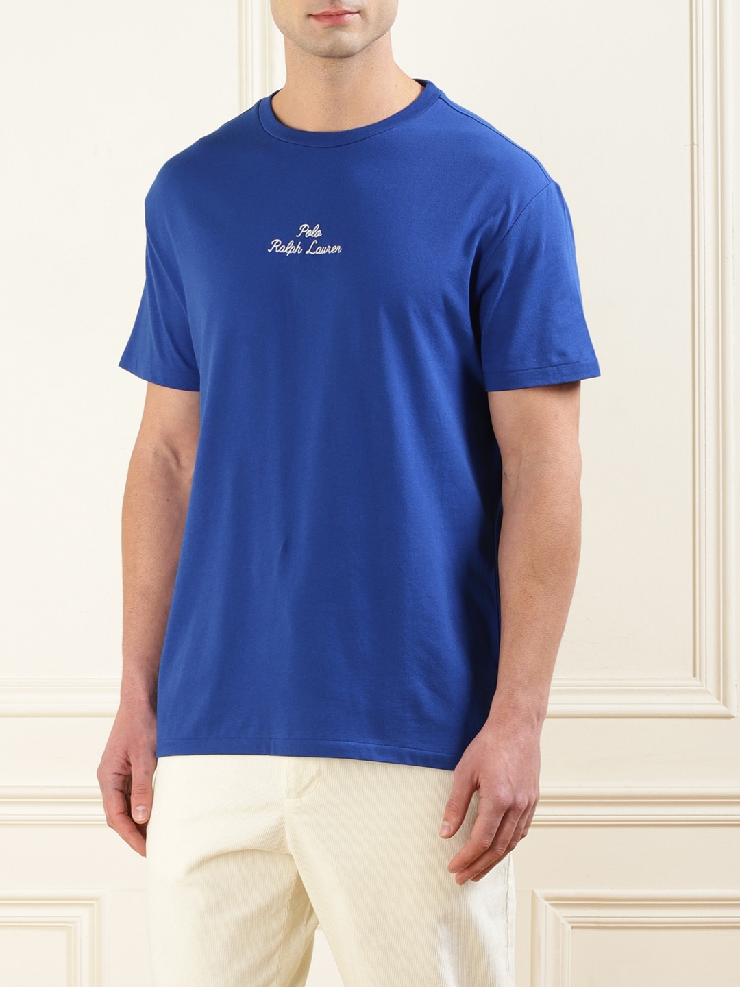 

Polo Ralph Lauren Printed Cotton Jersey T-Shirt, Blue