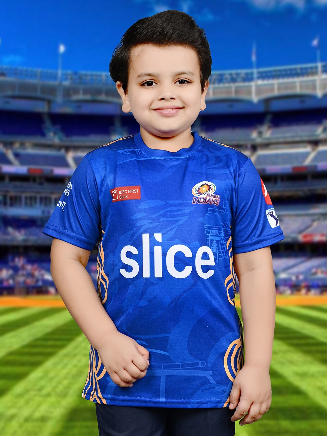 

BAESD Kids IPL Cricket Jersey T-shirt, Blue