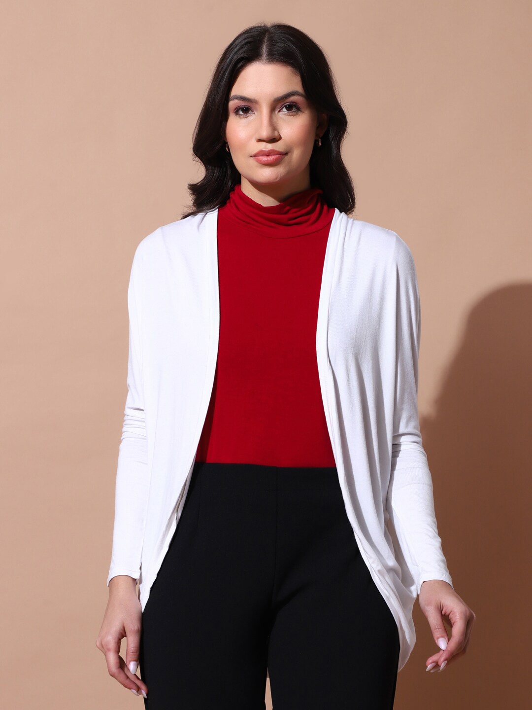 

Chanira La Parezza Cotton Open Front Shrug, White