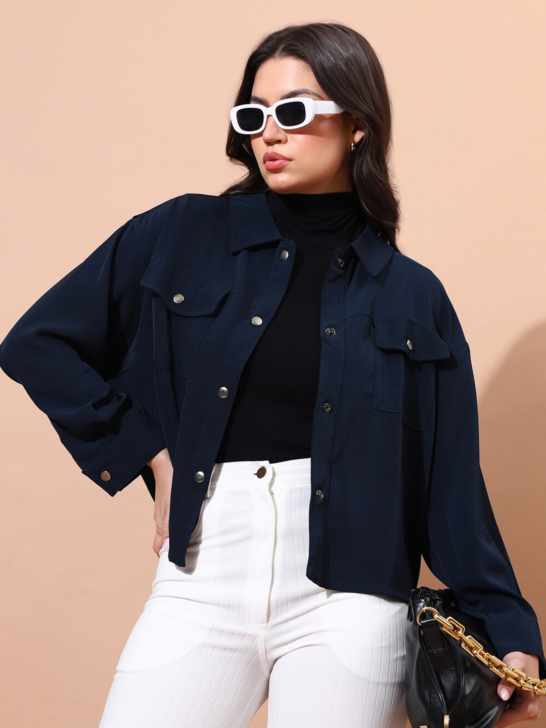 

Chanira La Parezza Crop Tailored Jacket, Black