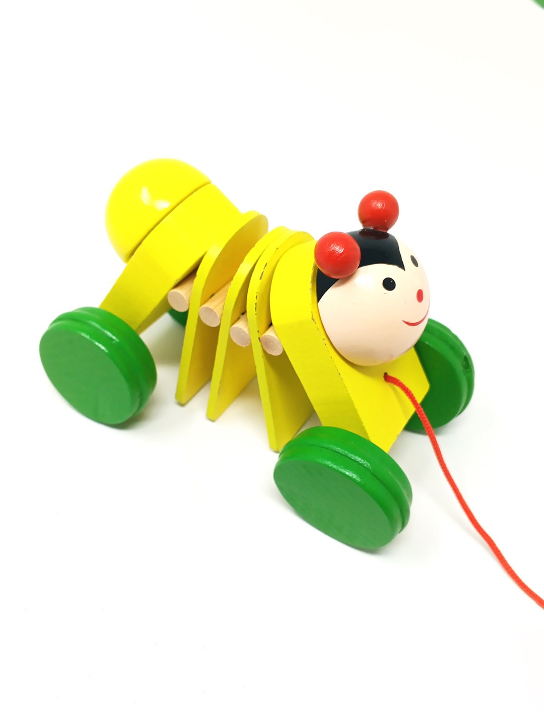 

A&A Kreative Box Kids Pull Along Wobbly Beetle Activity Toys and Games, Yellow