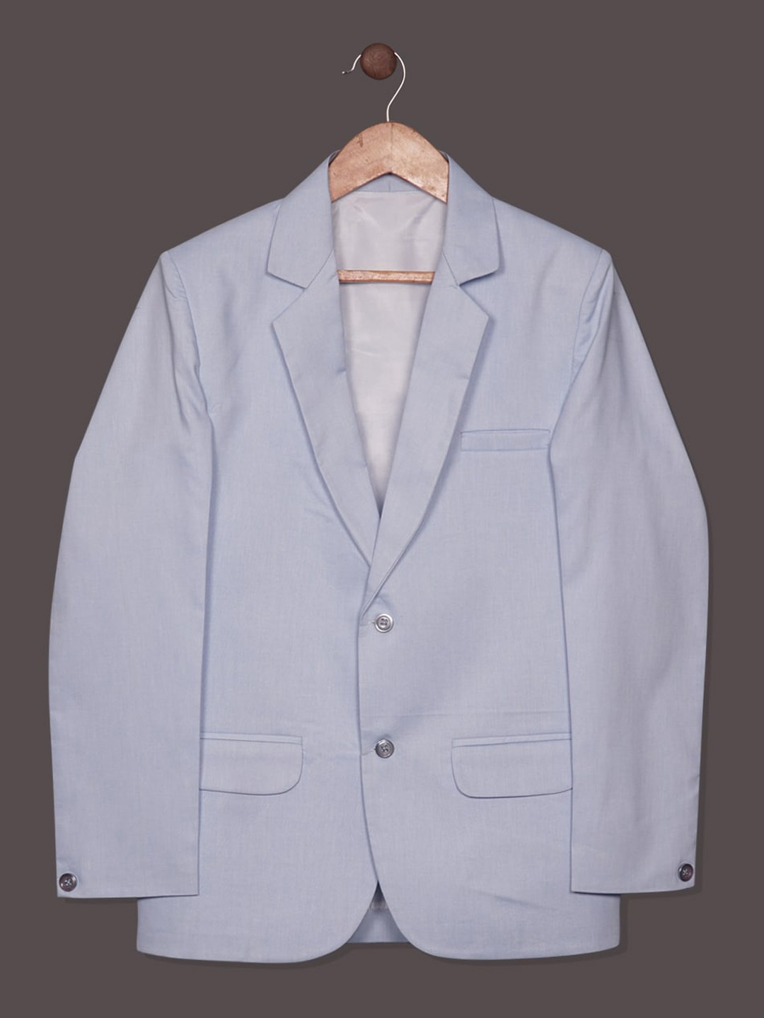 

RIKIDOOS Boys Tailored-Fit Single Breasted Blazer, Blue