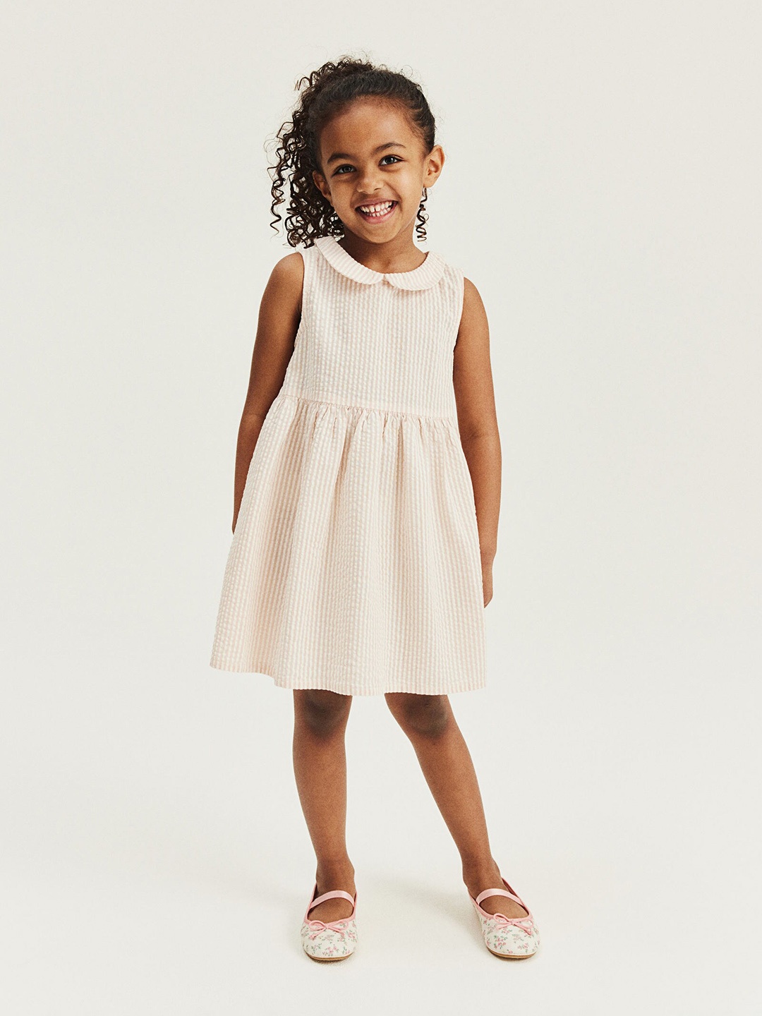 

H&M Girls Cotton Dress, Pink