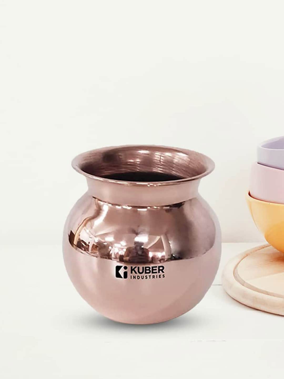 

Kuber Industries Copper-Toned 2 Pcs Copper Lota - 500ml