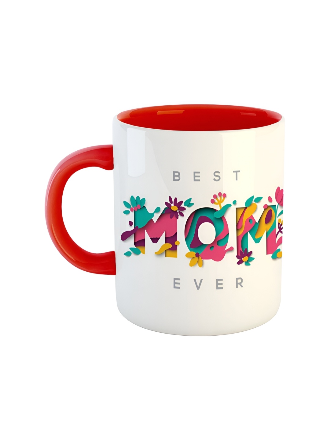

ARTBUG Red Printed Ceramic Glossy Mug 350 ml