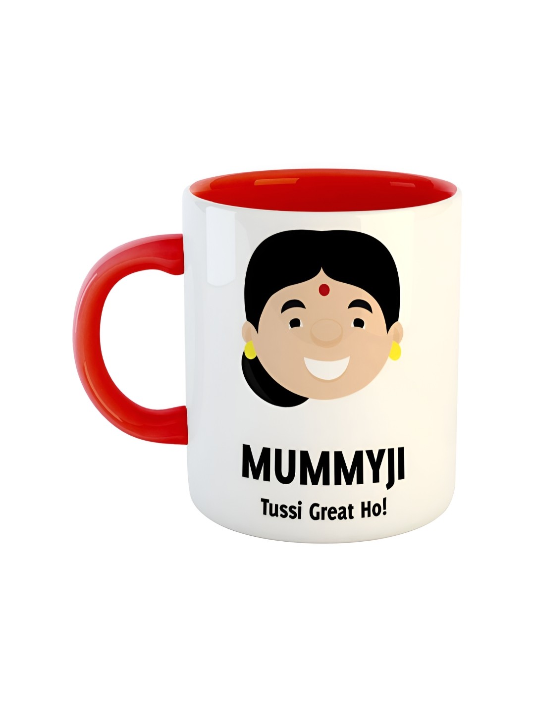 

ARTBUG Red Printed Ceramic Glossy Mug 350 ml