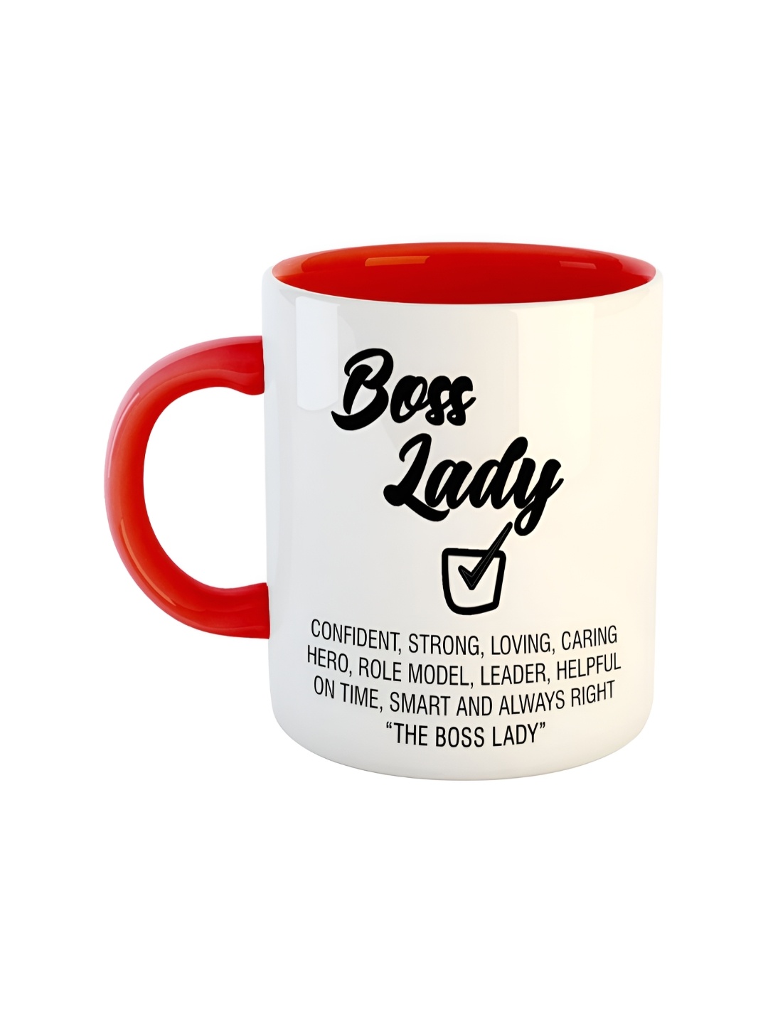 ARTBUG Red Printed Ceramic Glossy Mug 350 ml
