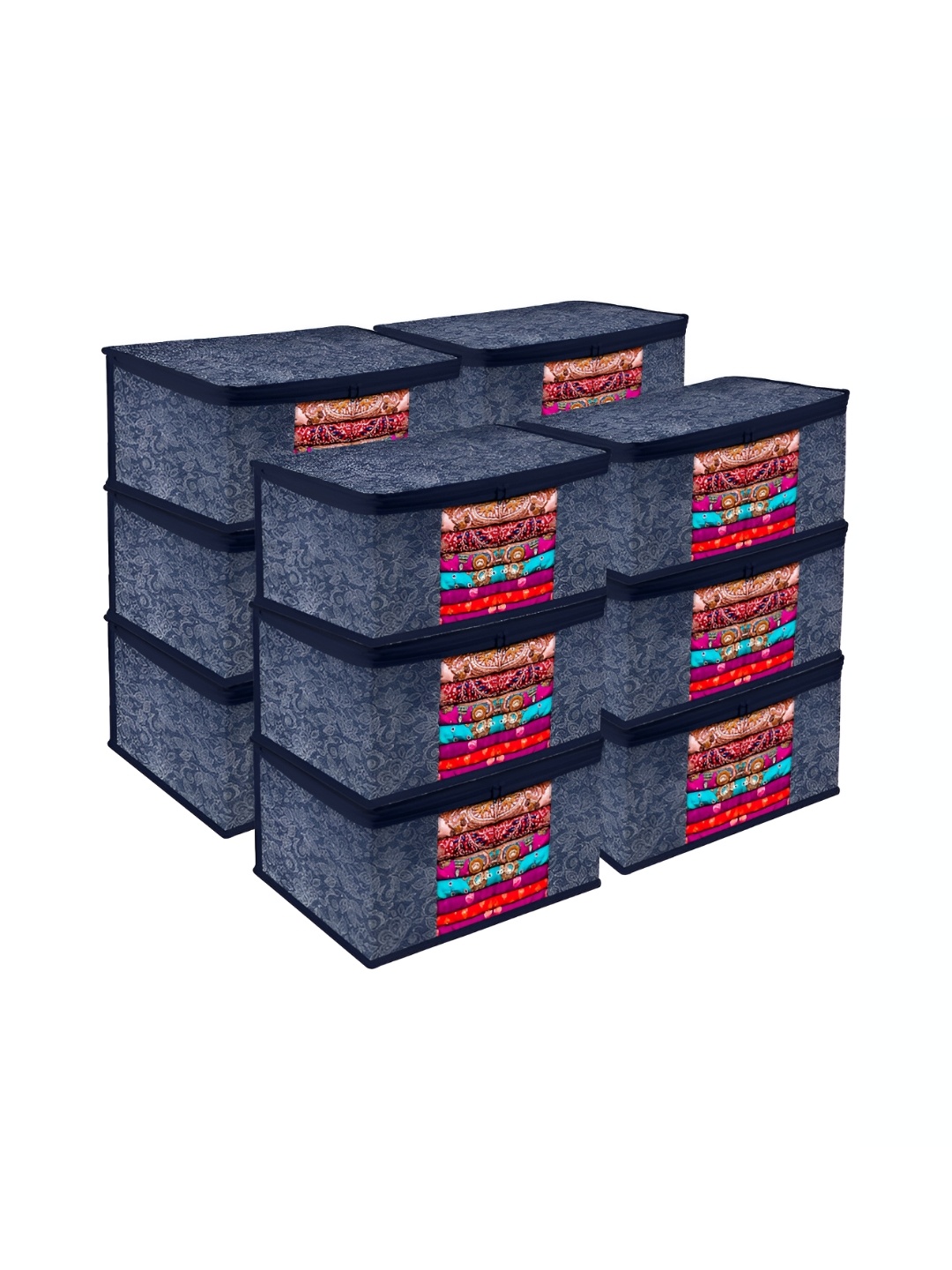 

Kuber Industries Navy Blue 12 Pieces Regular Multi-Utility Organisers