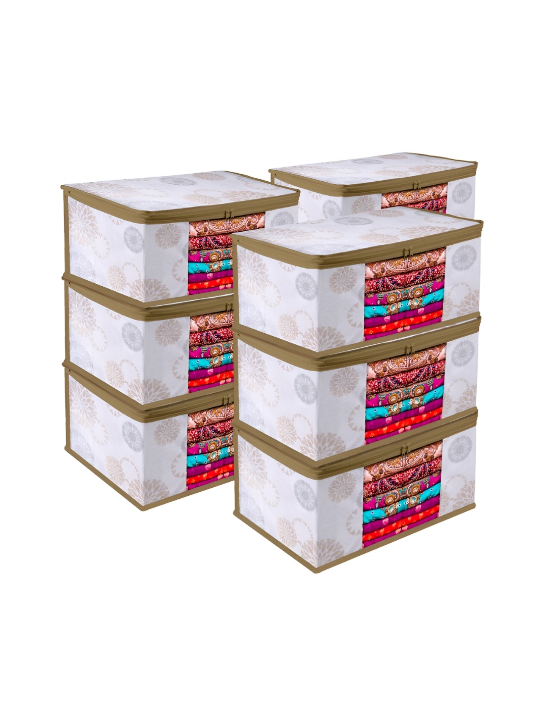 

Kuber Industries White 9 Pieces Regular Drawer Organisers