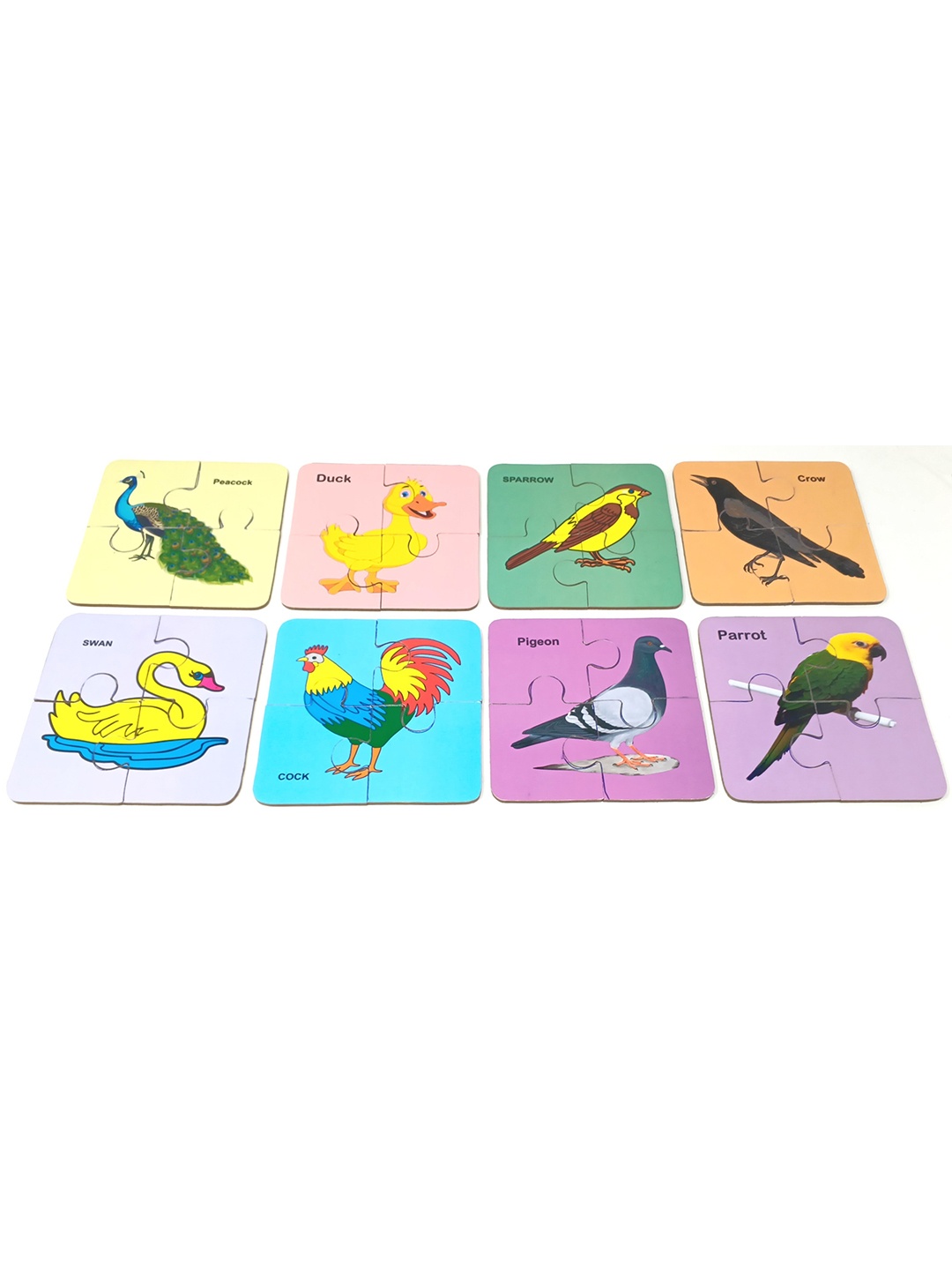 

A&A Kreative Box Set of 8 Puzzles Activity Toys and Games, Brown